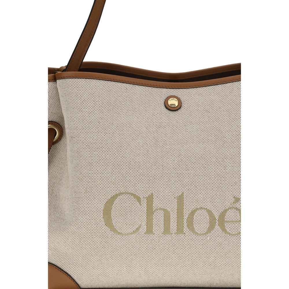 Chloé Beige Clover Tote Bag