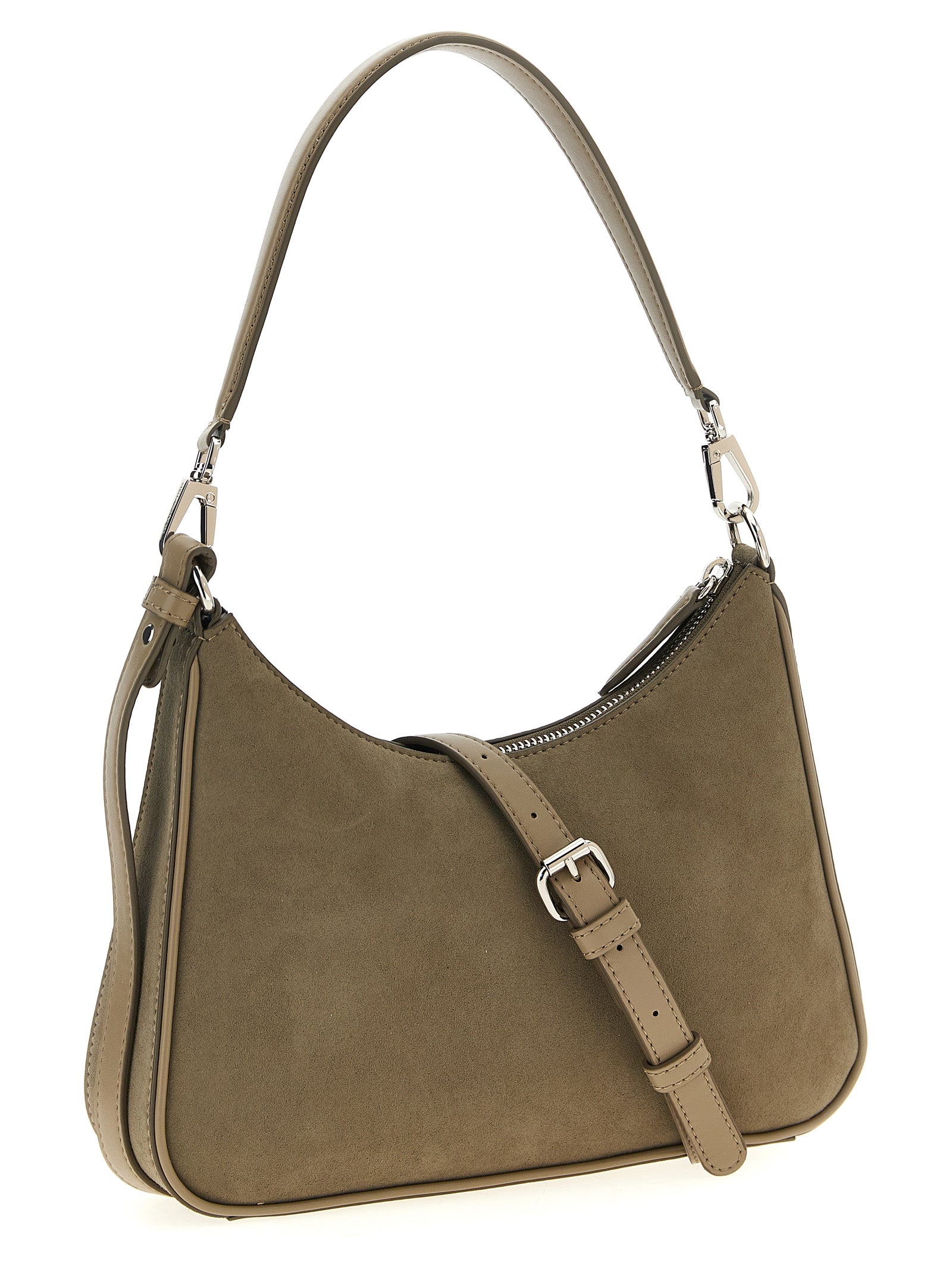Stella McCartney Gray Alter Suede Shoulder Bag