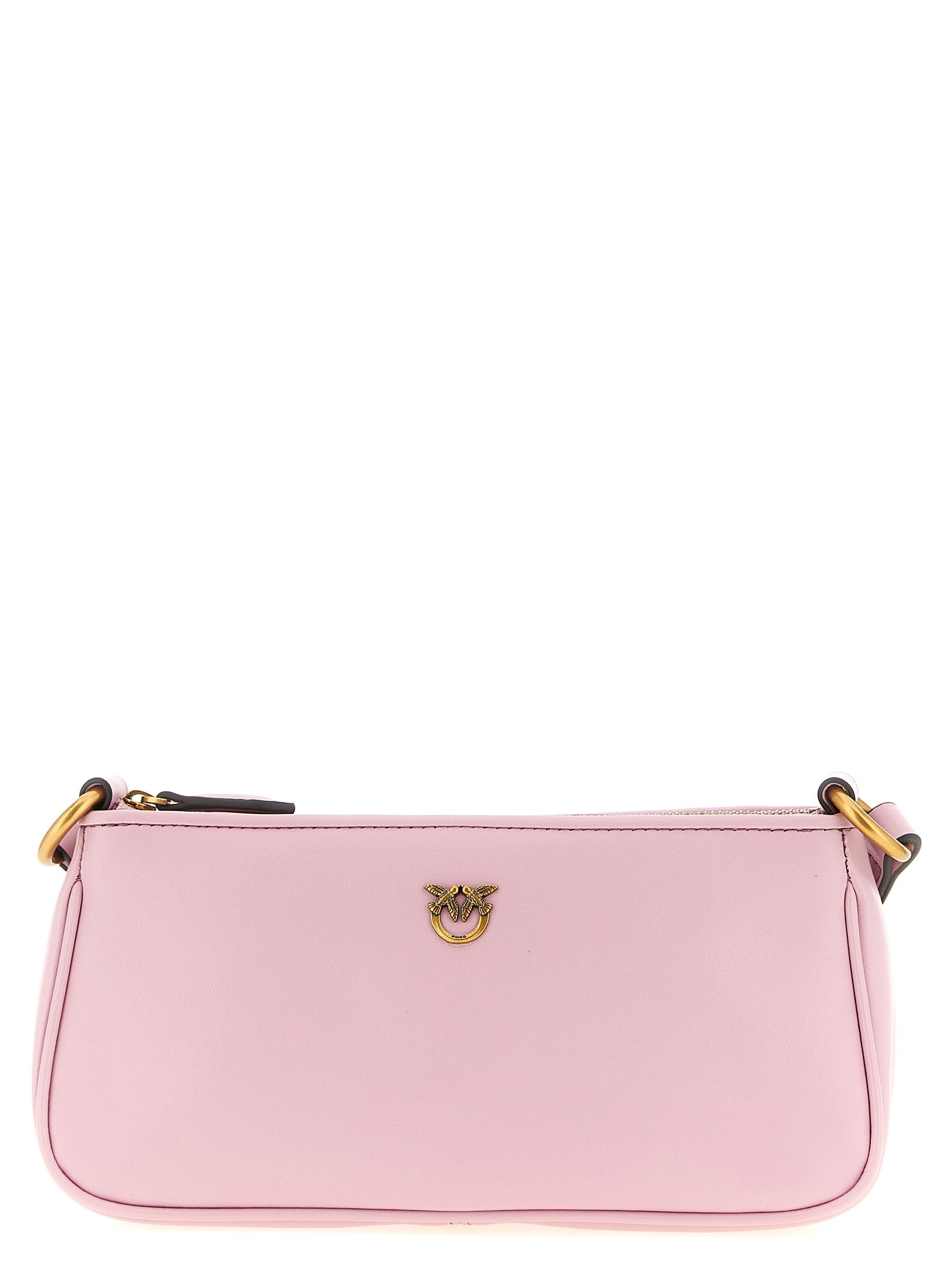 PINKO Pink Half Moon Crossbody Bag