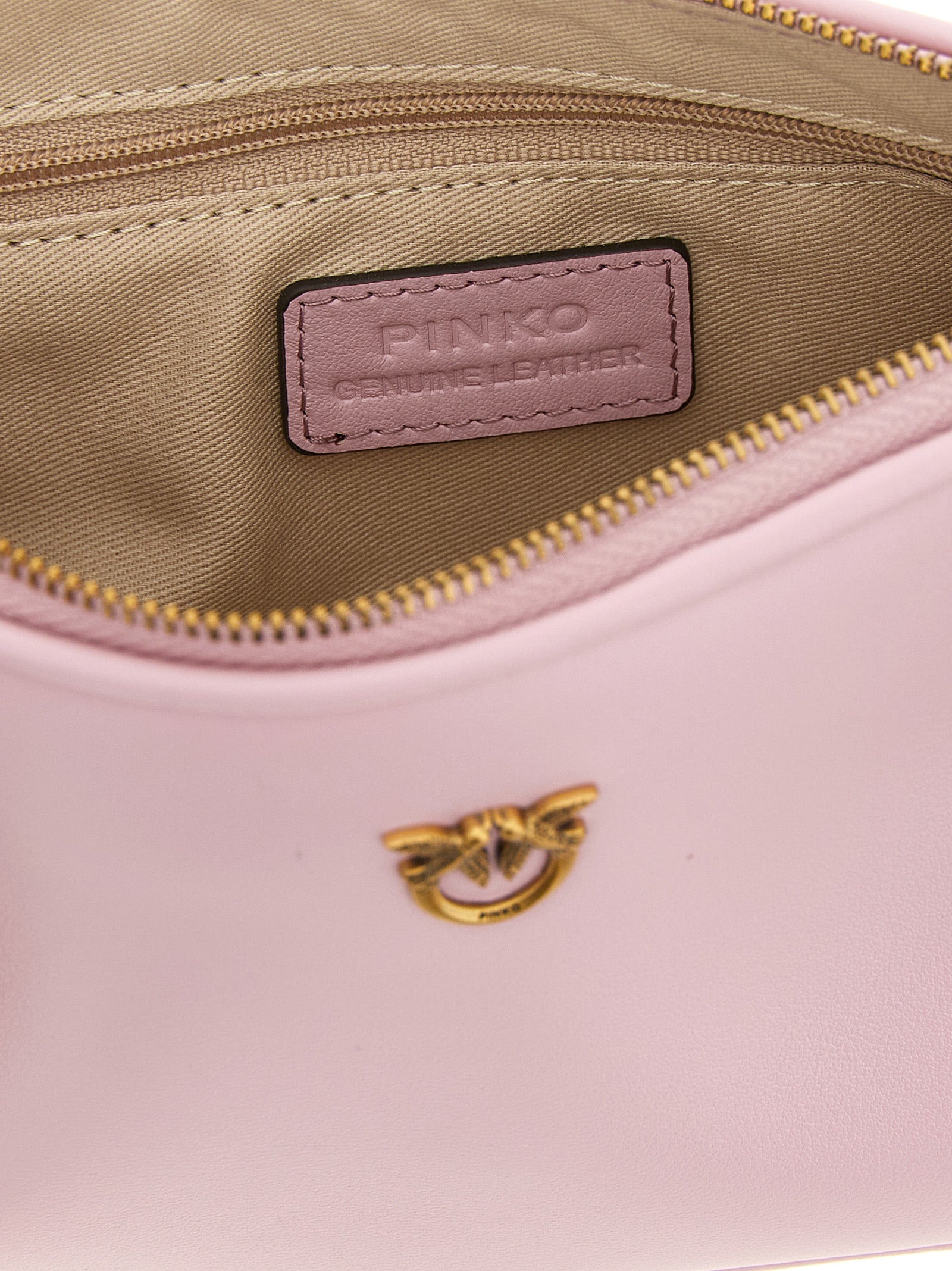 PINKO Pink Half Moon Crossbody Bag