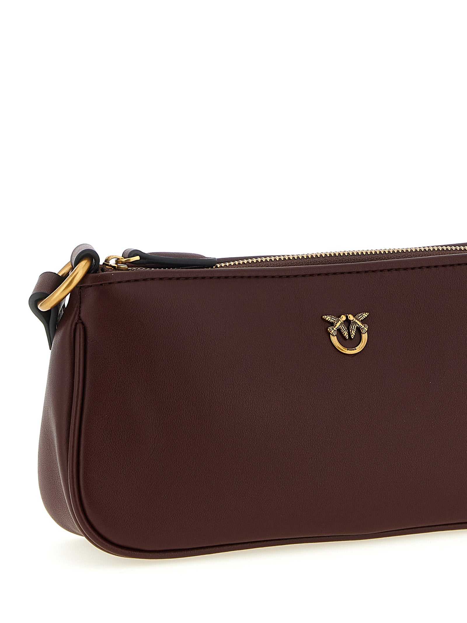 PINKO Bordeaux Half Moon Mini Crossbody Bag