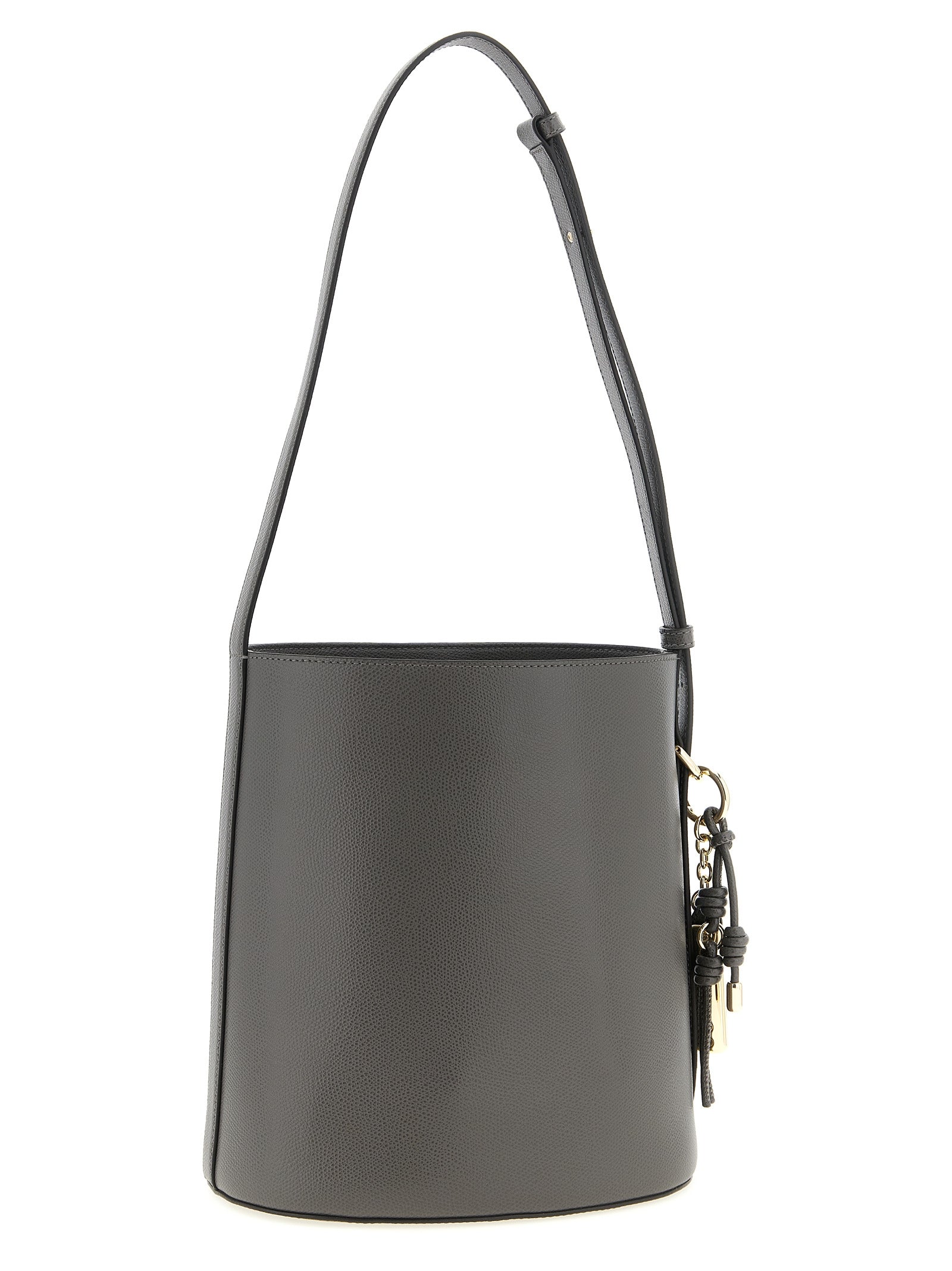 Furla Gray Roxie Bucket Bag
