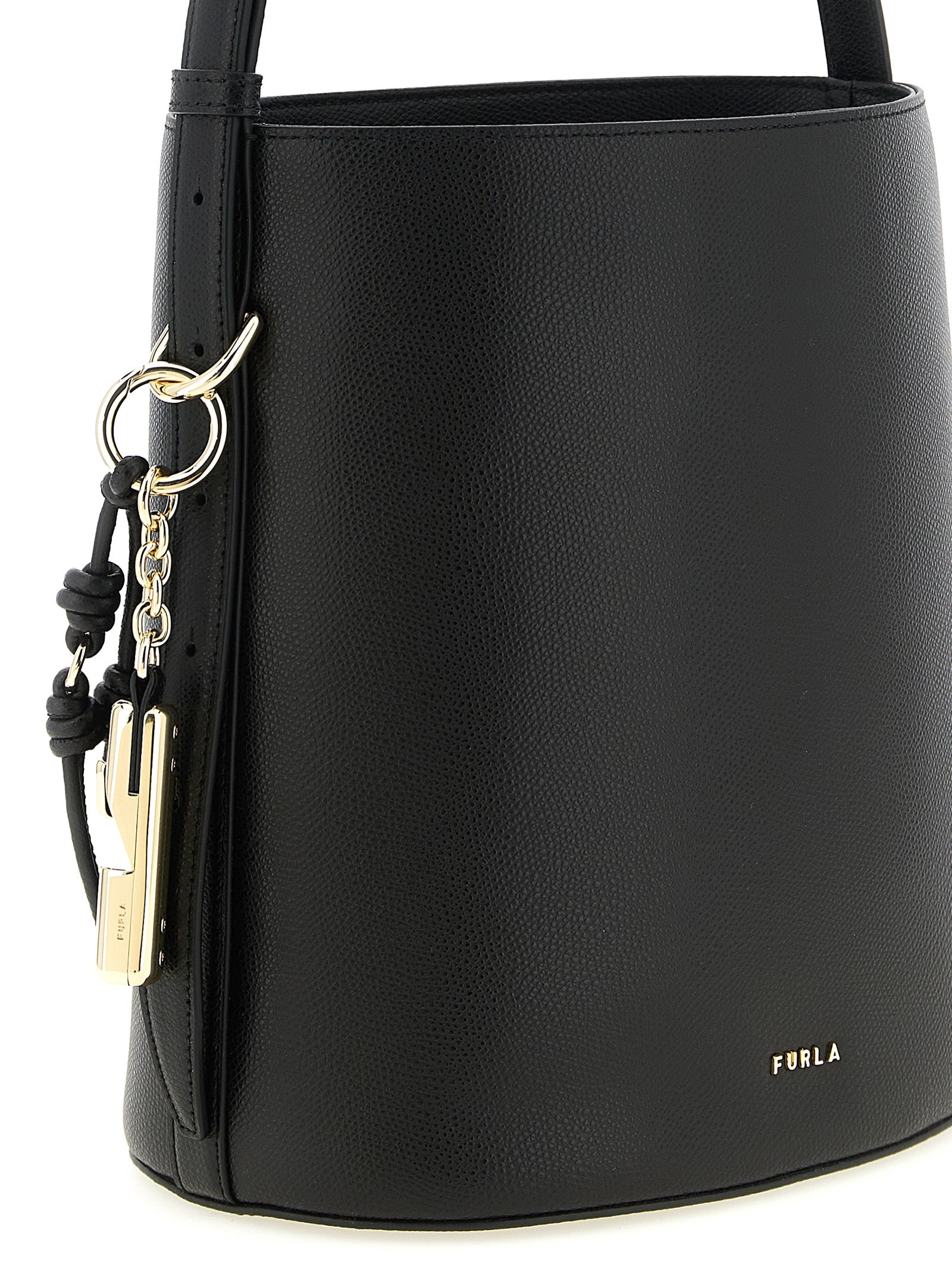 Furla Black Roxie Bucket Bag