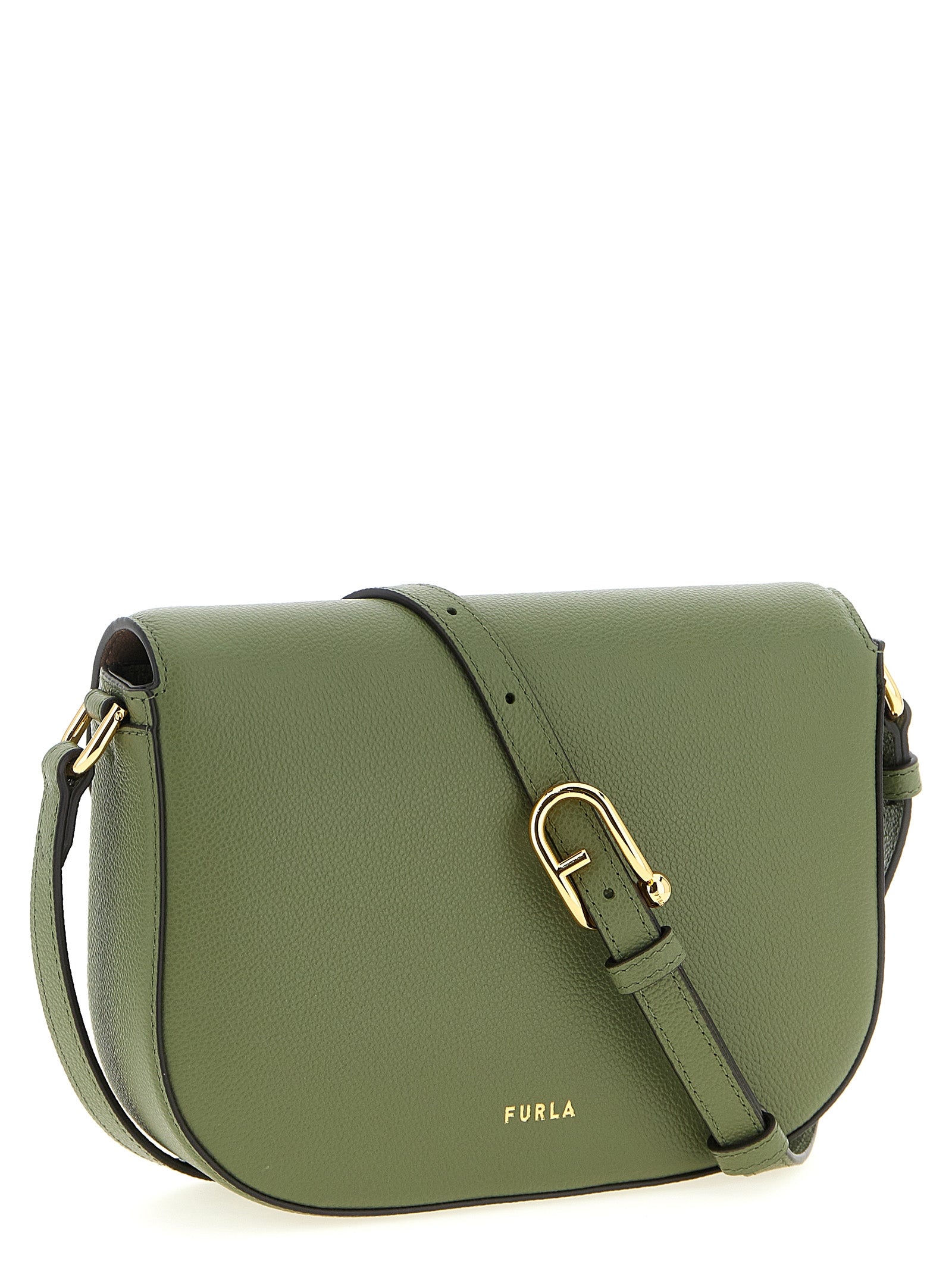 Furla Green Moonlight Crossbody Bag
