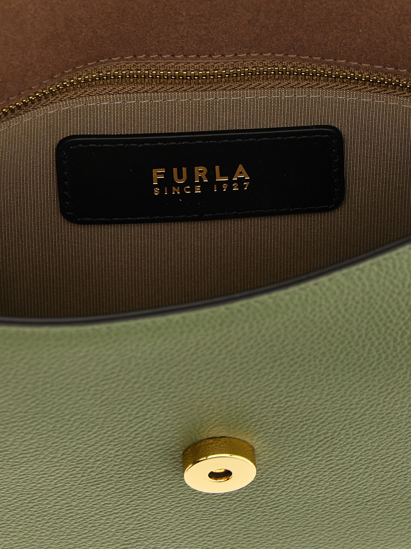 Furla Green Moonlight Crossbody Bag