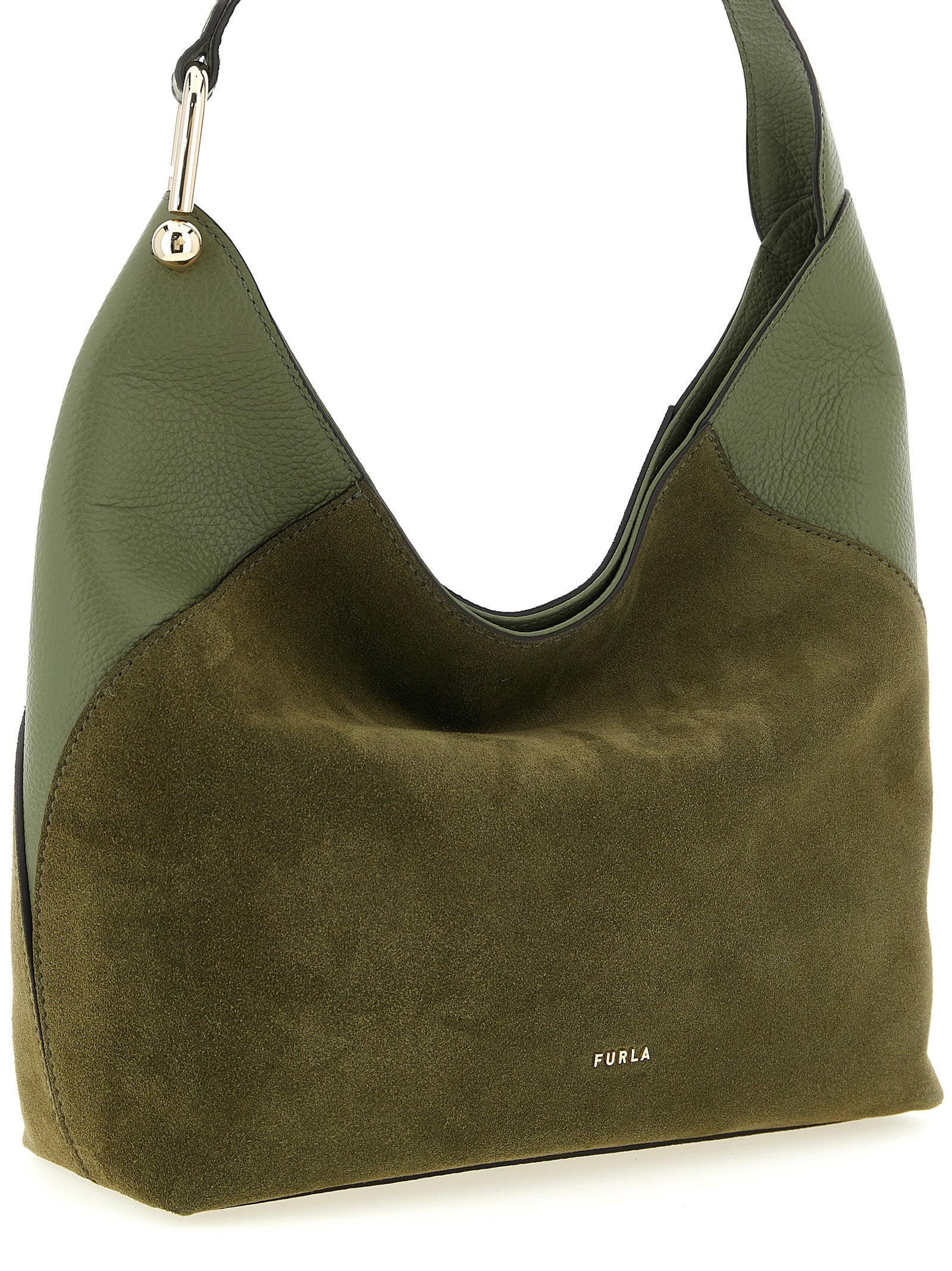 Furla Green Lara Shoulder Bag