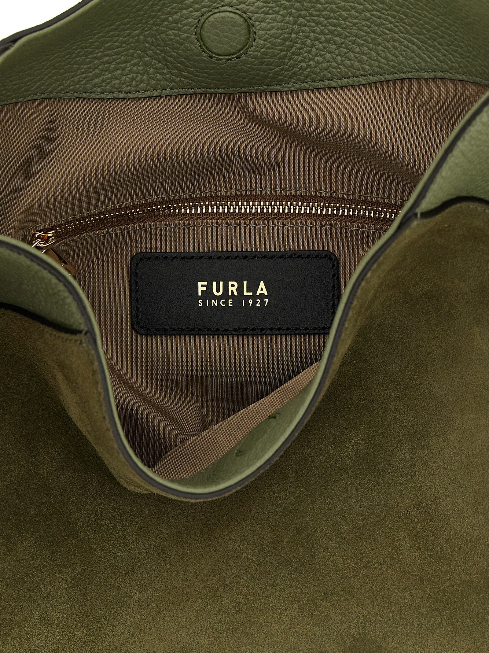 Furla Green Lara Shoulder Bag