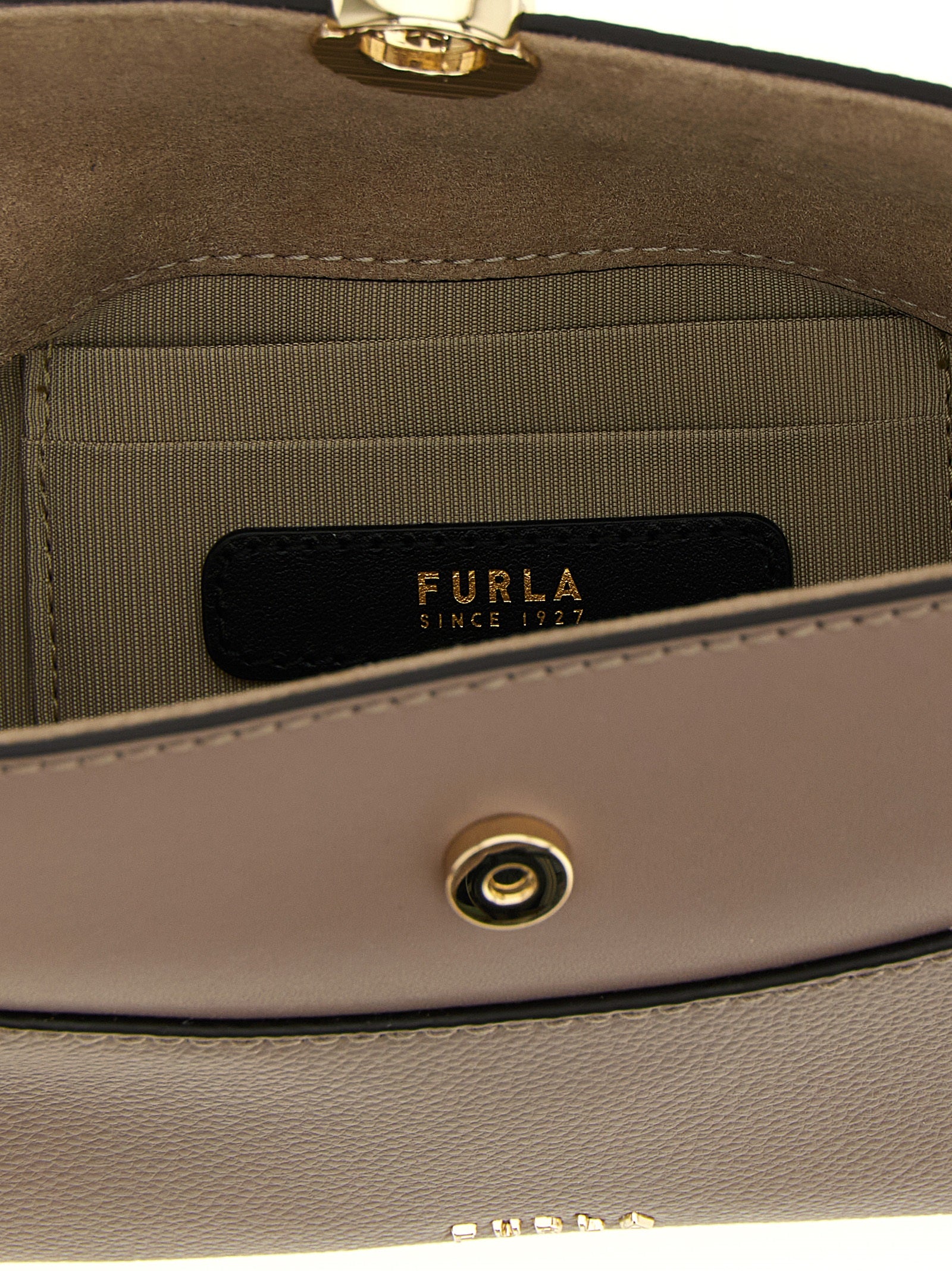 Furla Gray Boston Nicole Handbag