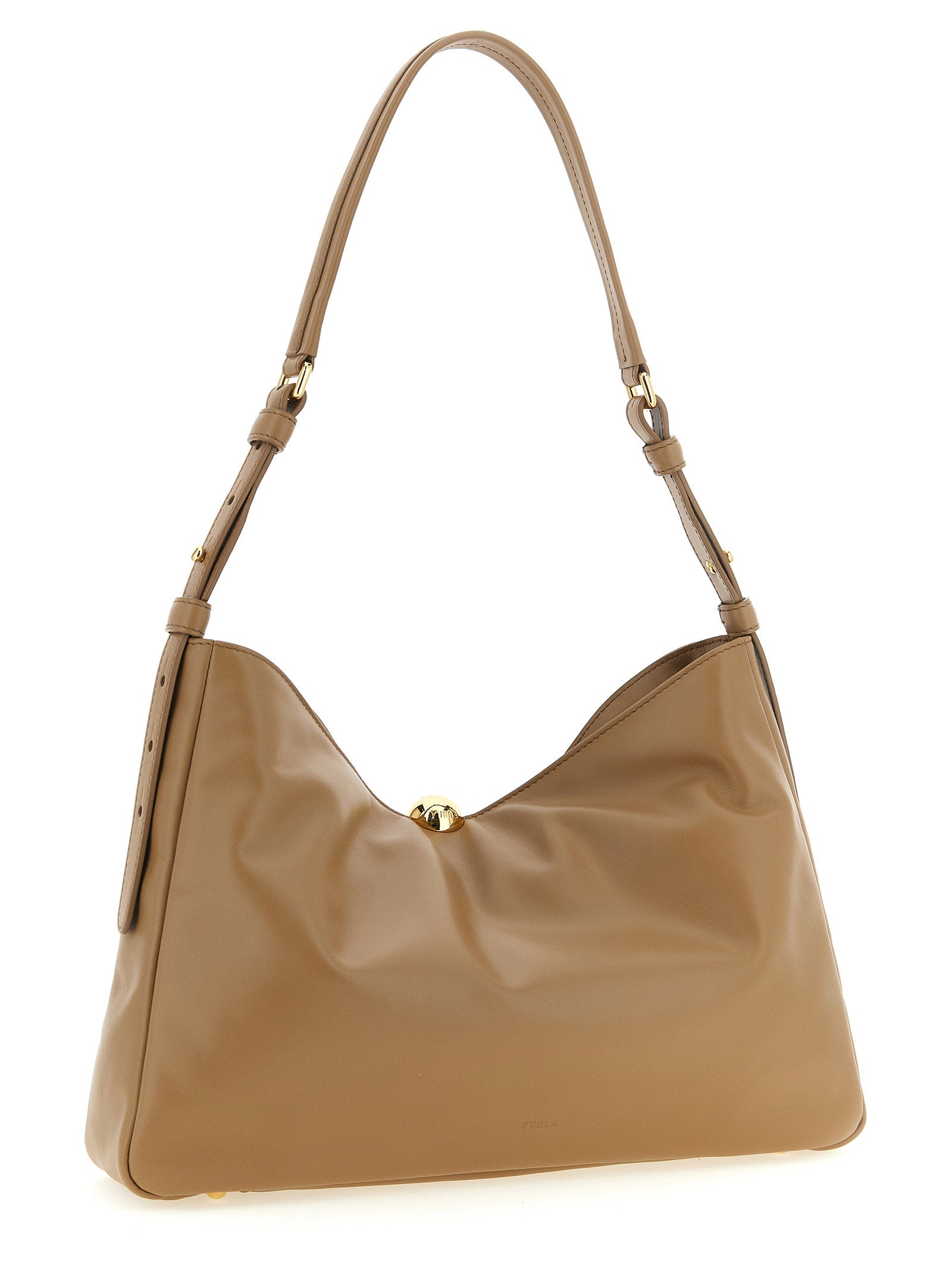 Furla Beige Sfera Soft Shoulder Bag