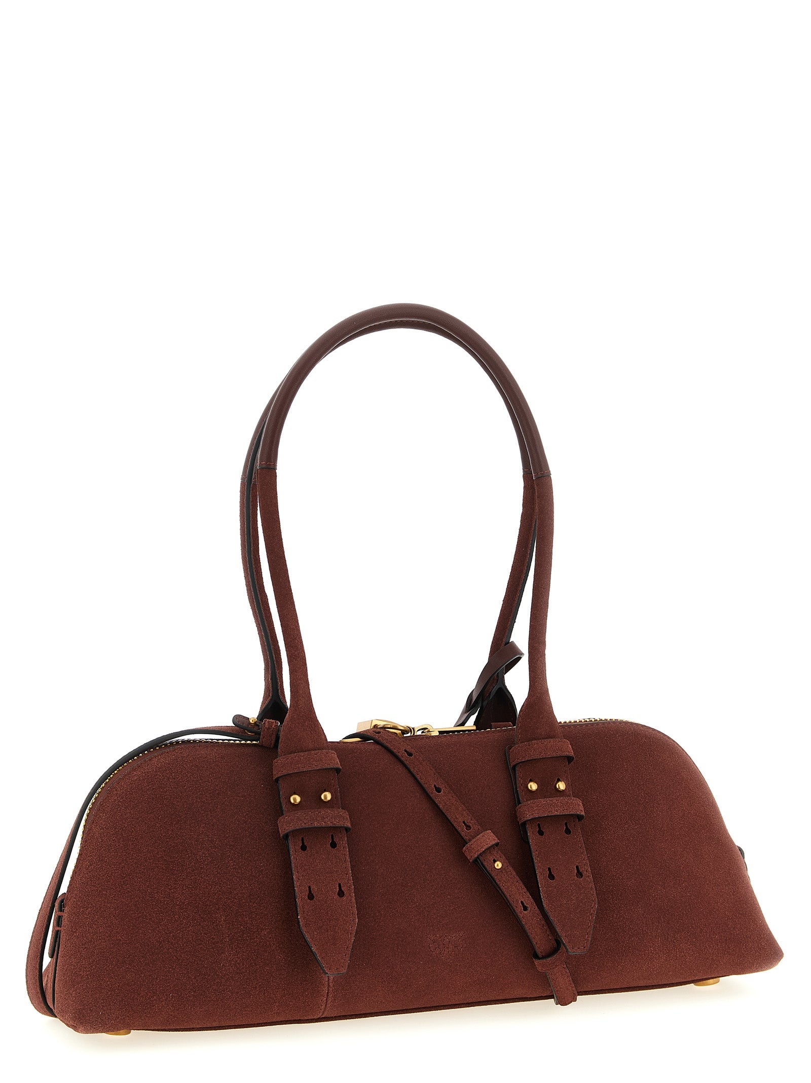 PINKO Bordeaux Bowling Baguette Bag