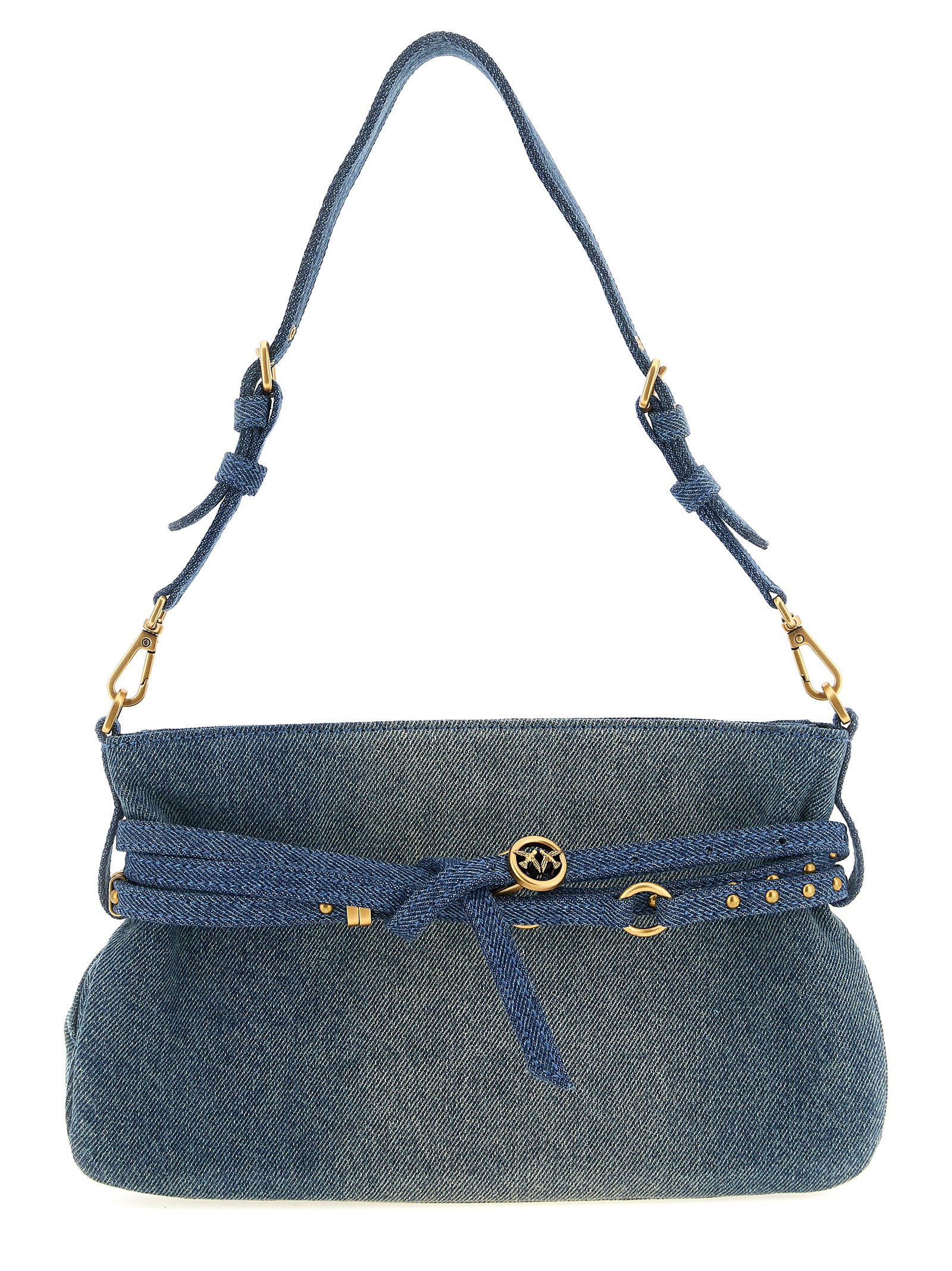 PINKO Blue Belt Shoulder Bag