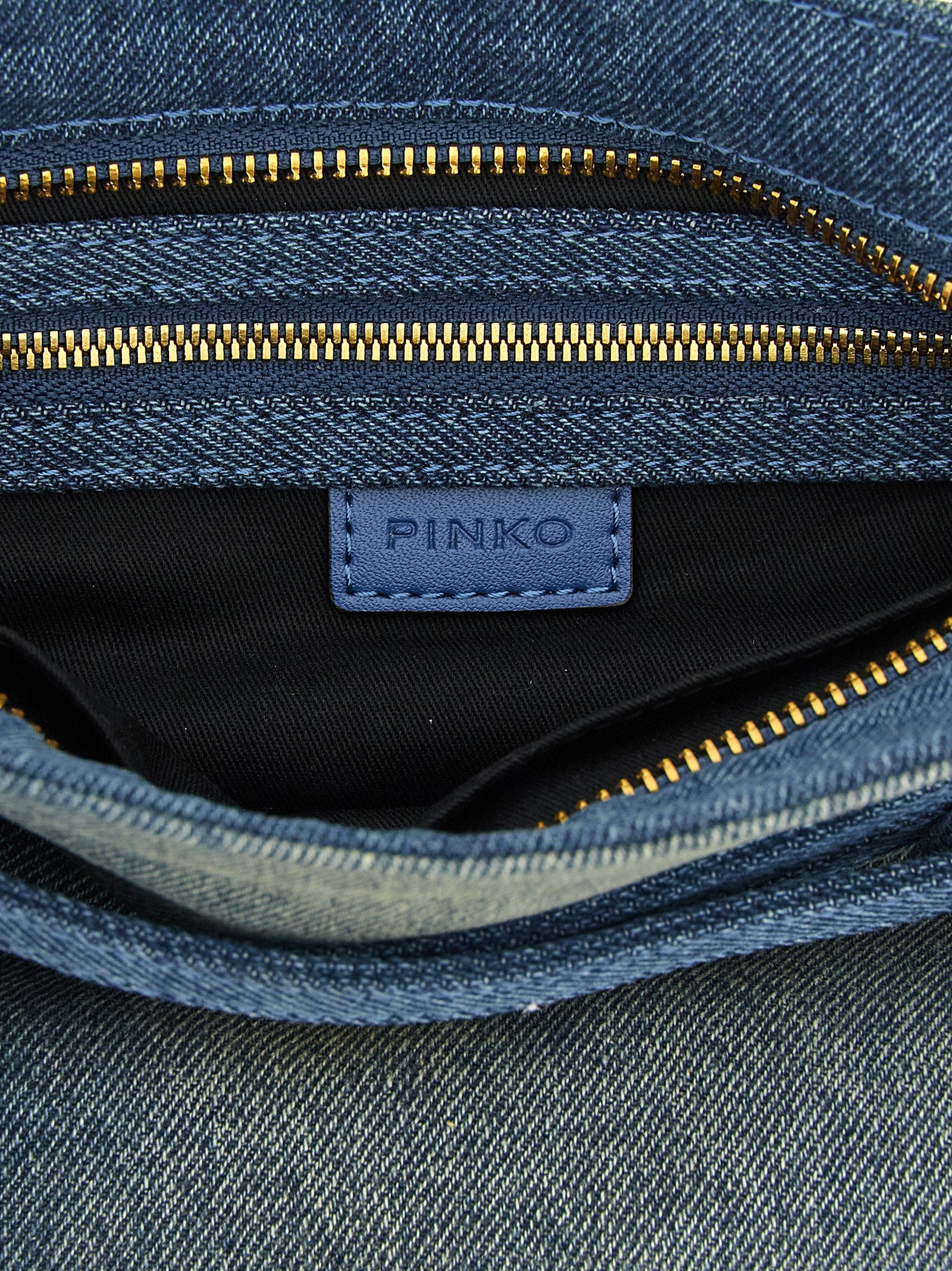 PINKO Blue Belt Shoulder Bag
