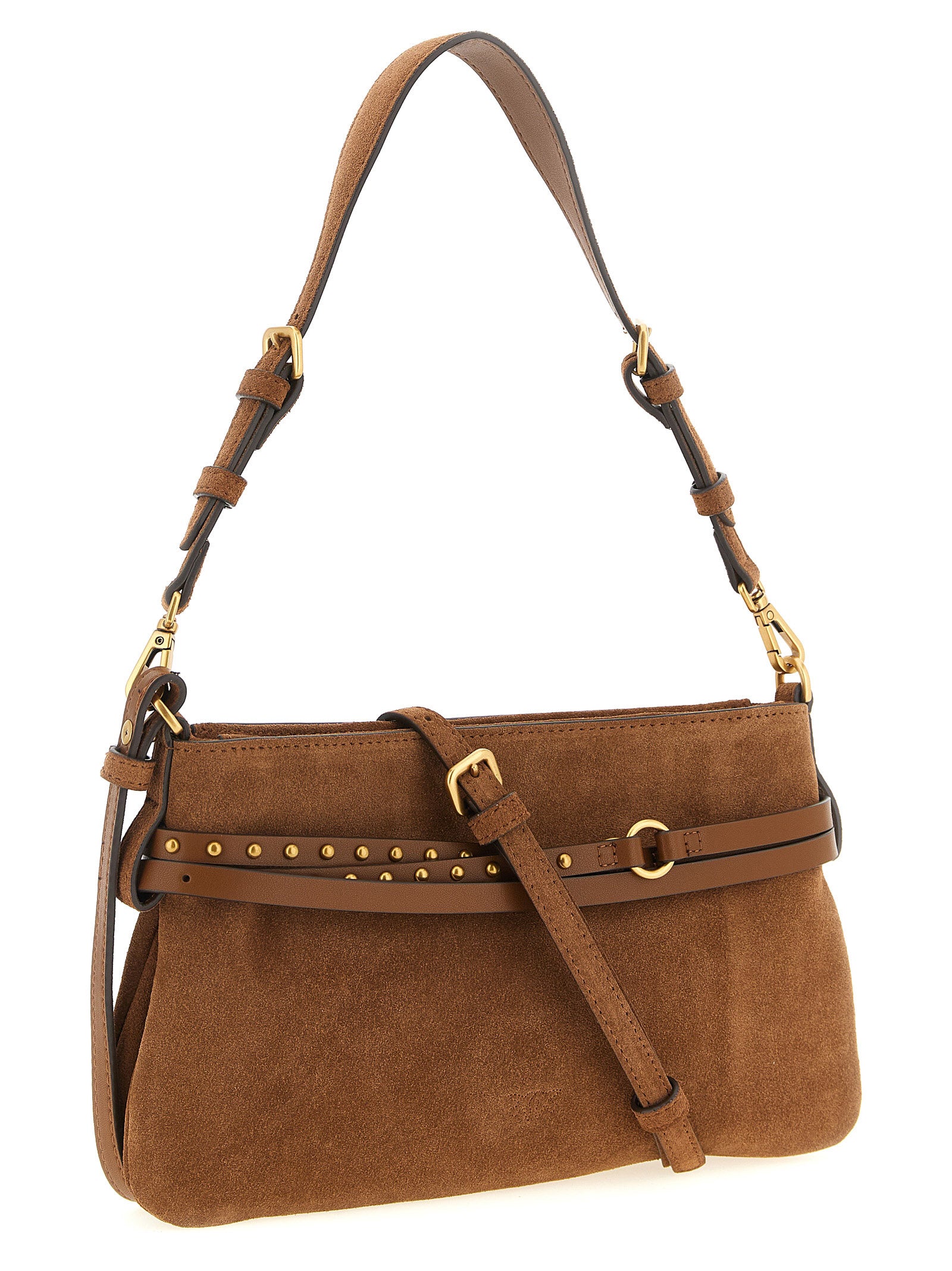 PINKO Brown Belt Shoulder Bag