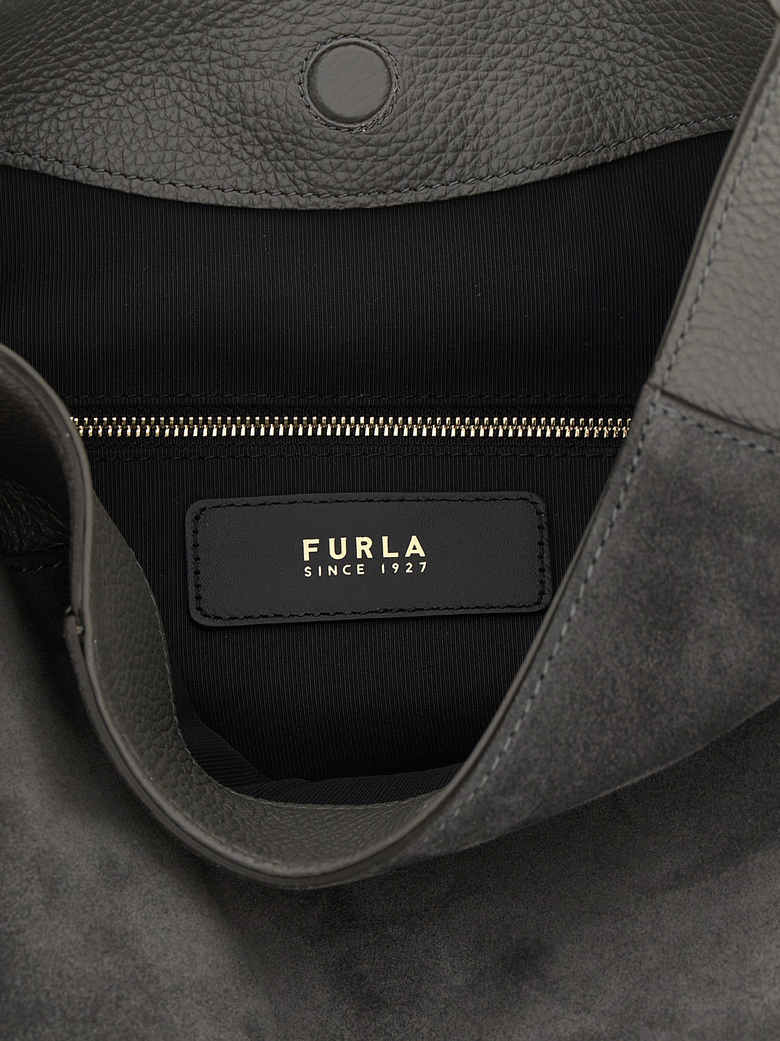 Furla Gray Lara Shoulder Bag