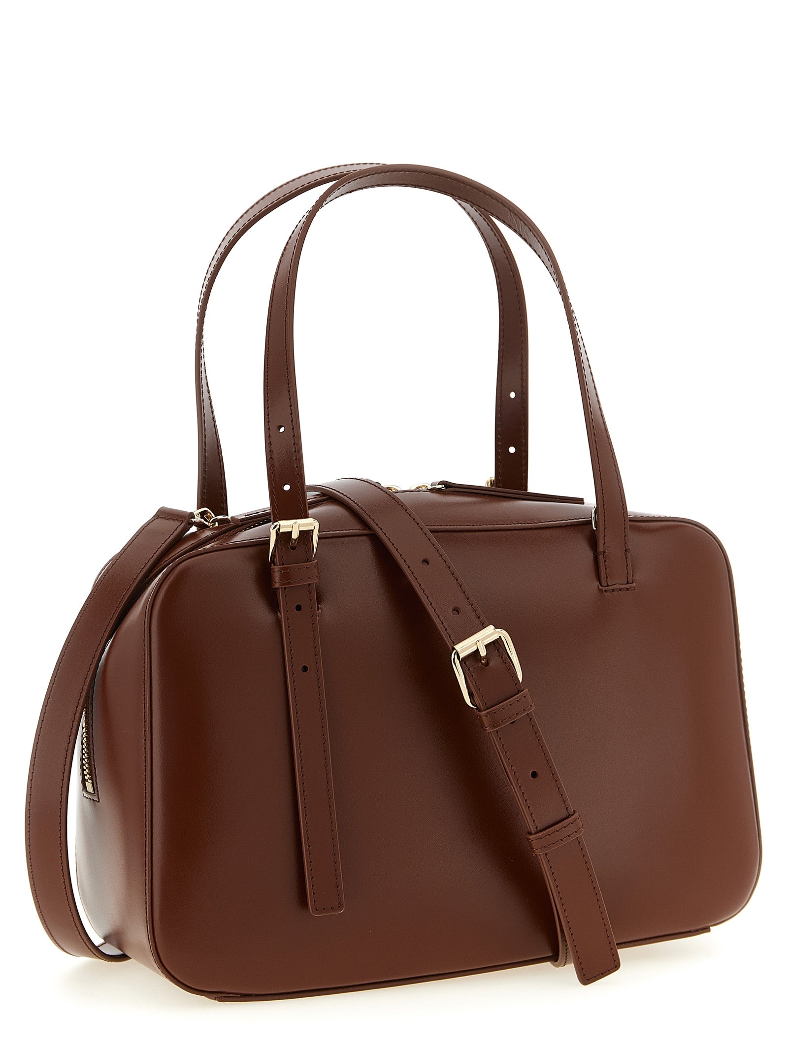 A.P.C. Brown Virginie Box Handbag