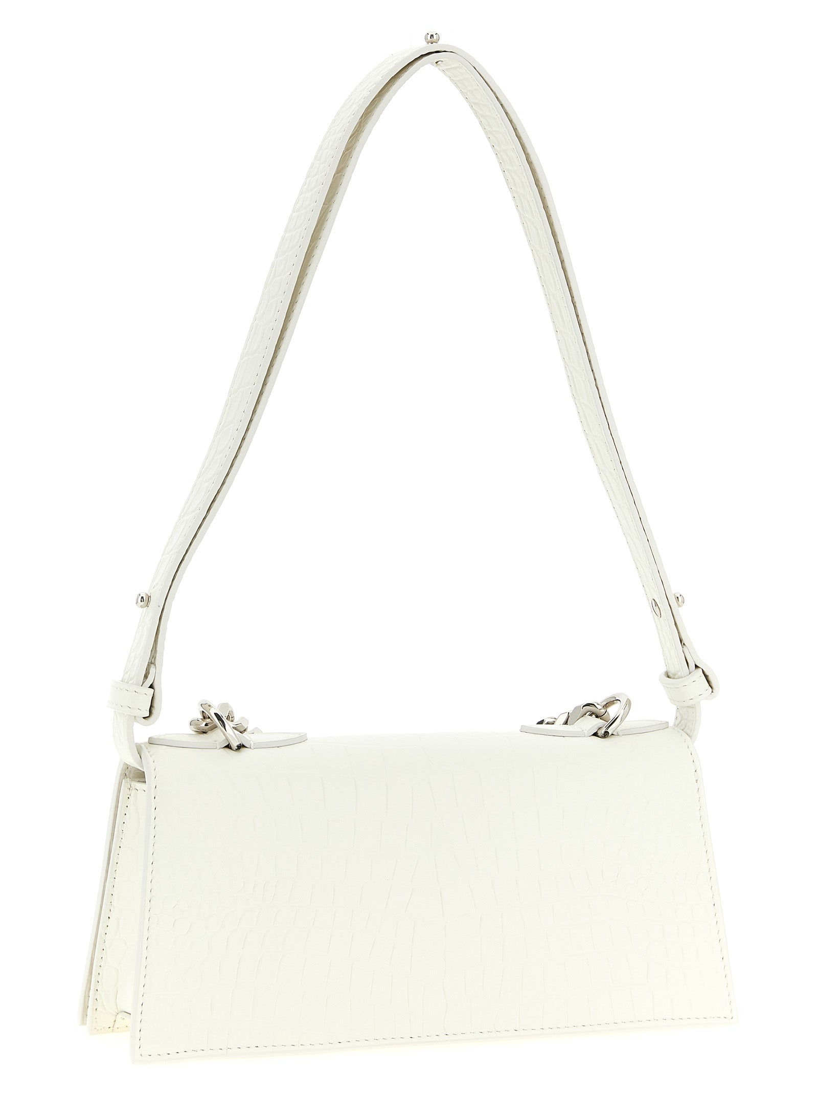 Alexander McQueen White Jewelled Mini shoulder bag