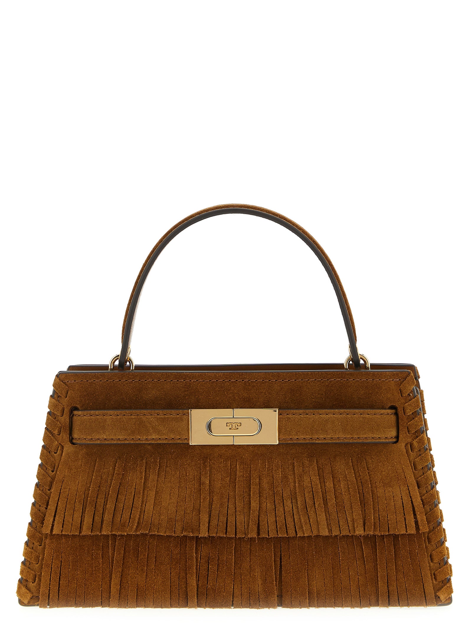 Tory Burch Brown Mini Lee Radziwill Handbag