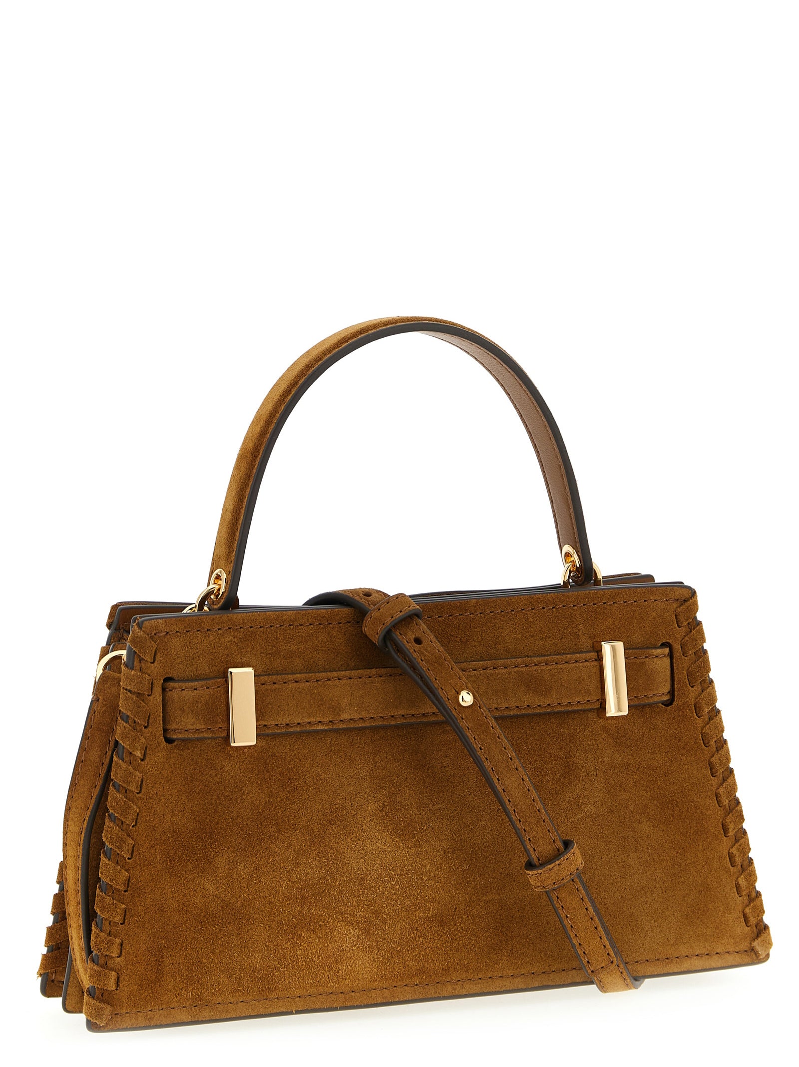 Tory Burch Brown Mini Lee Radziwill Handbag