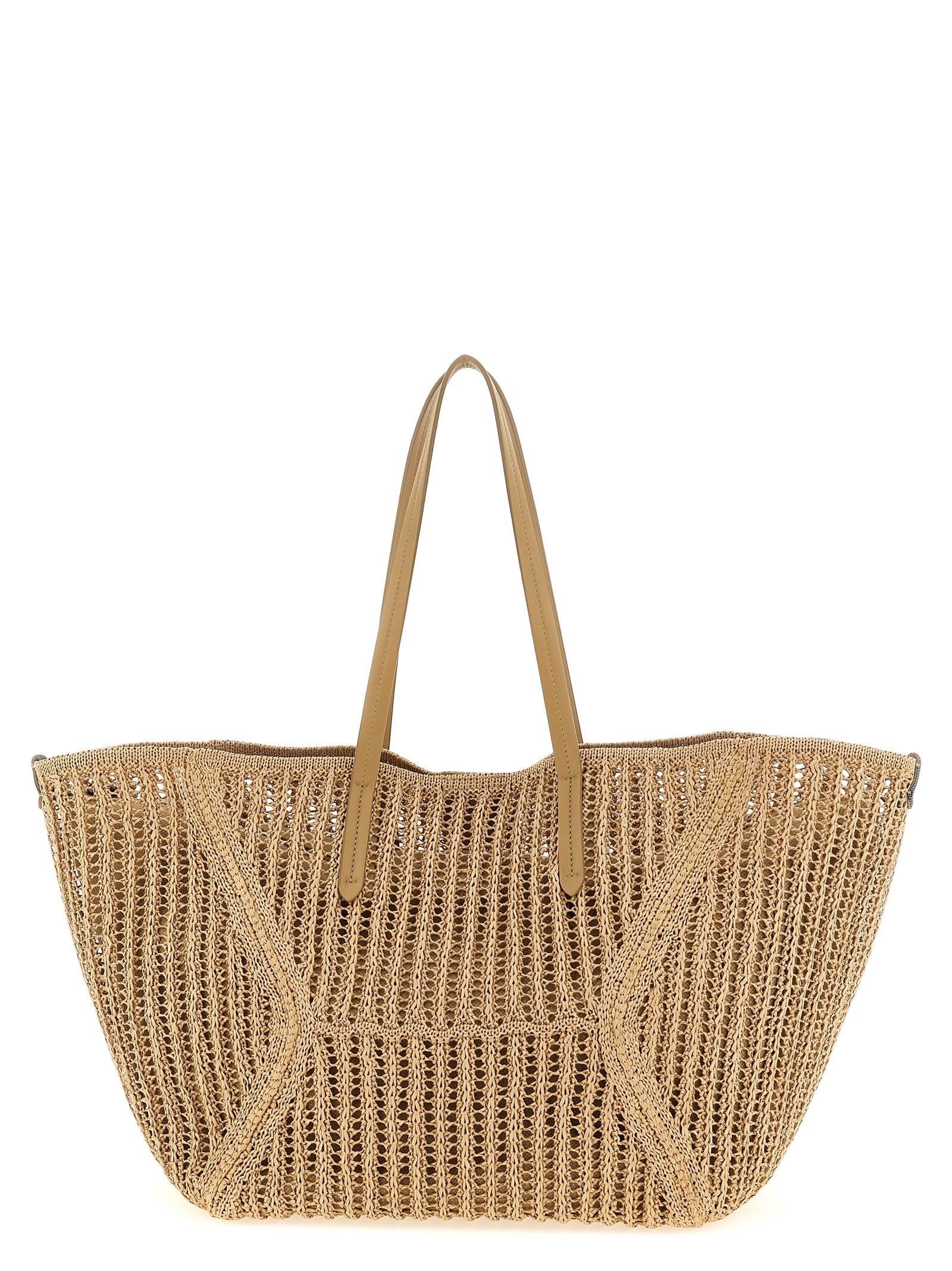 Brunello Cucinelli Beige BC Duo Shoulder Bag