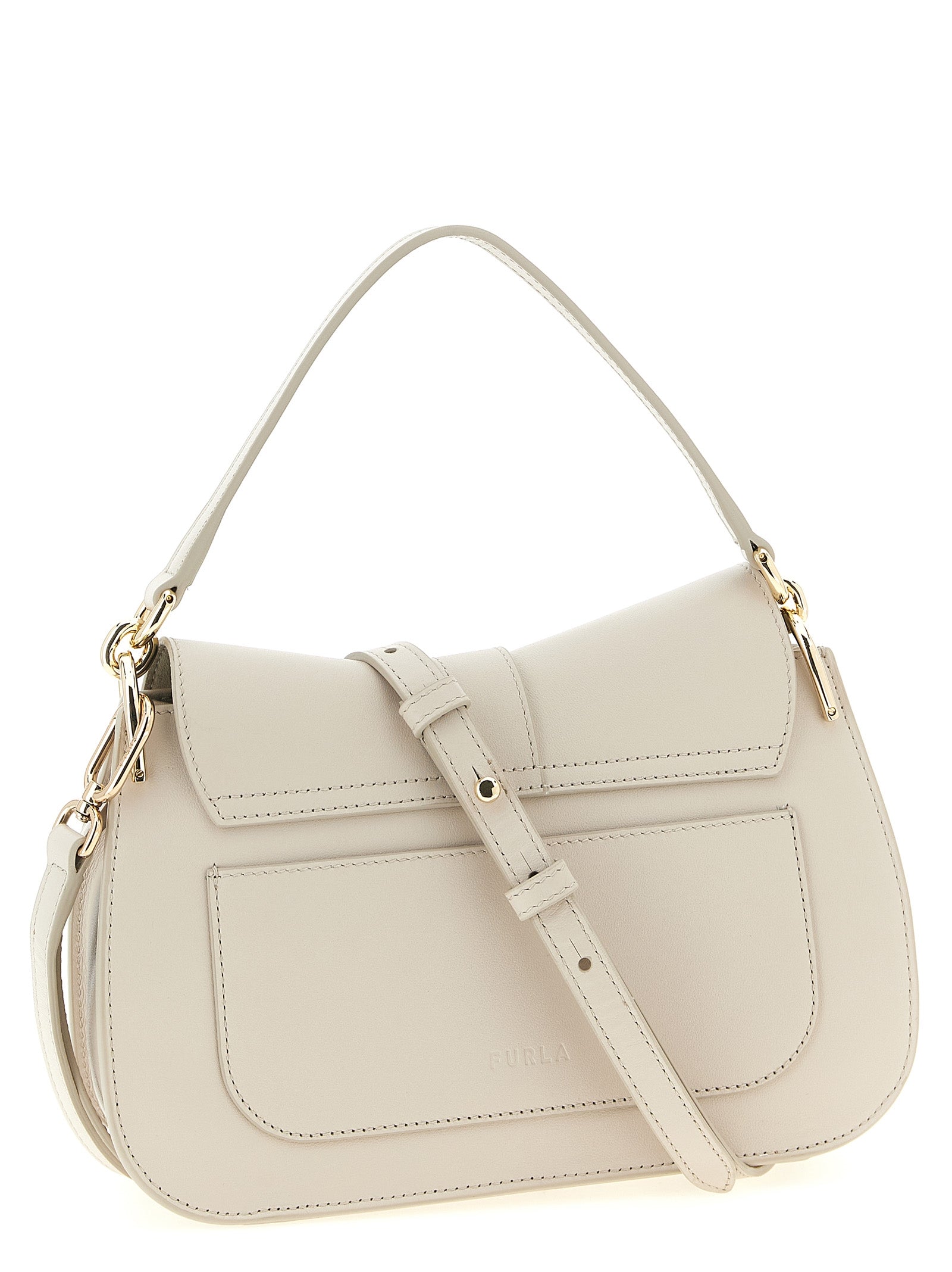 Furla Beige Flow M Shoulder Bag