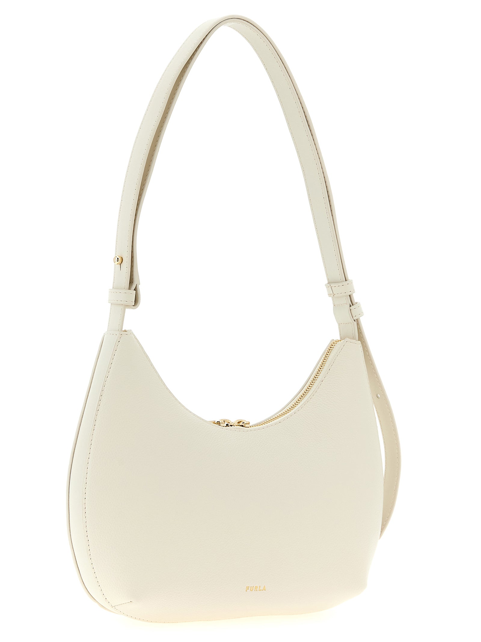 Furla White Goccia Shoulder Bag
