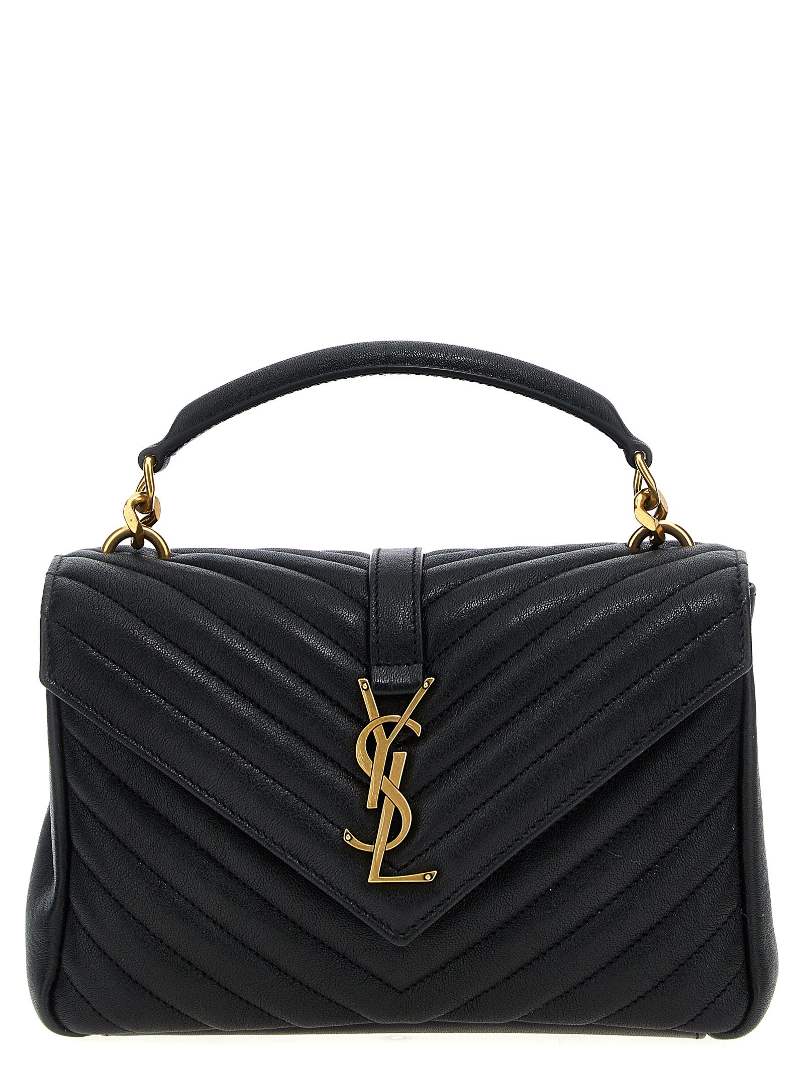 Saint Laurent Black College Crossbody Bag
