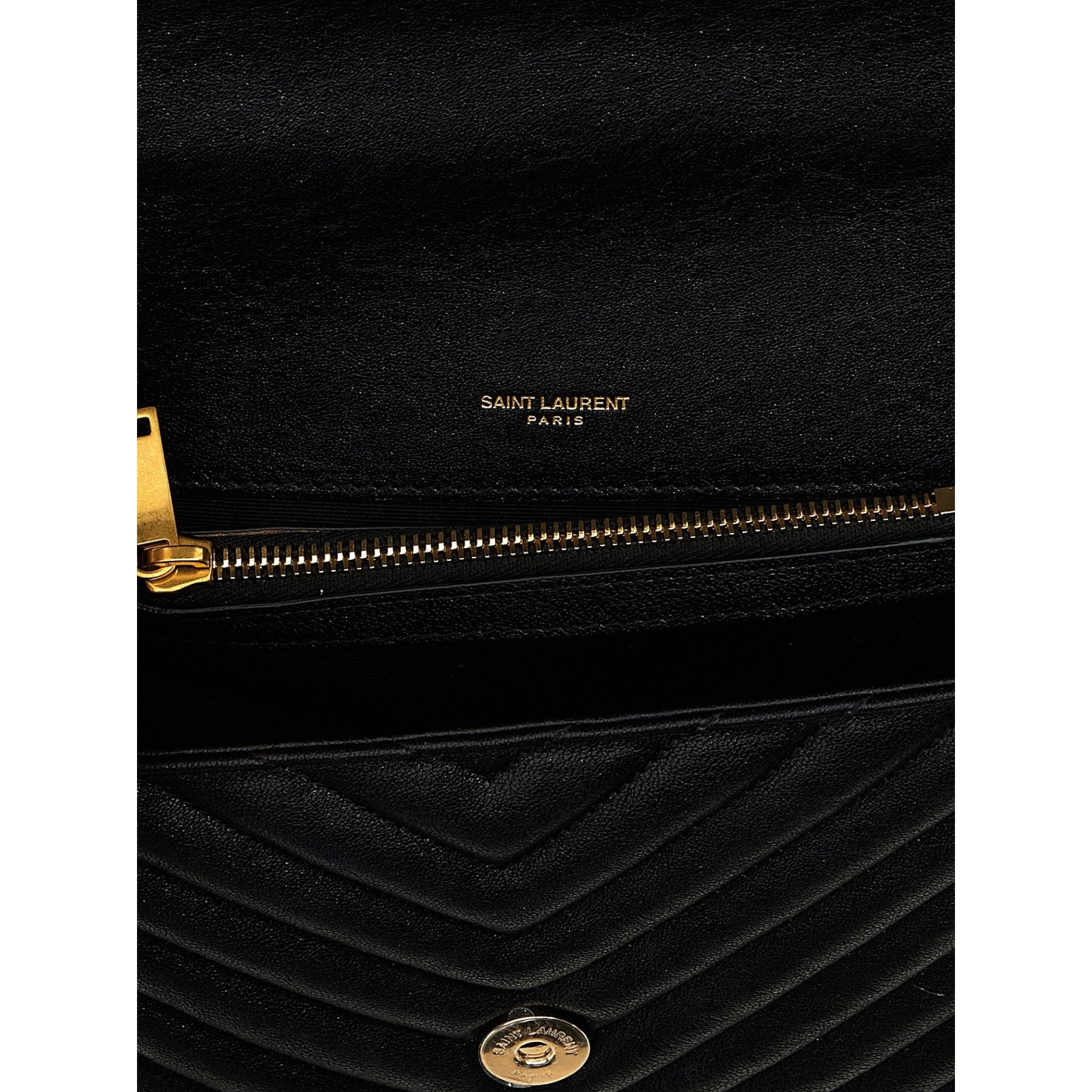 Saint Laurent Black College Crossbody Bag
