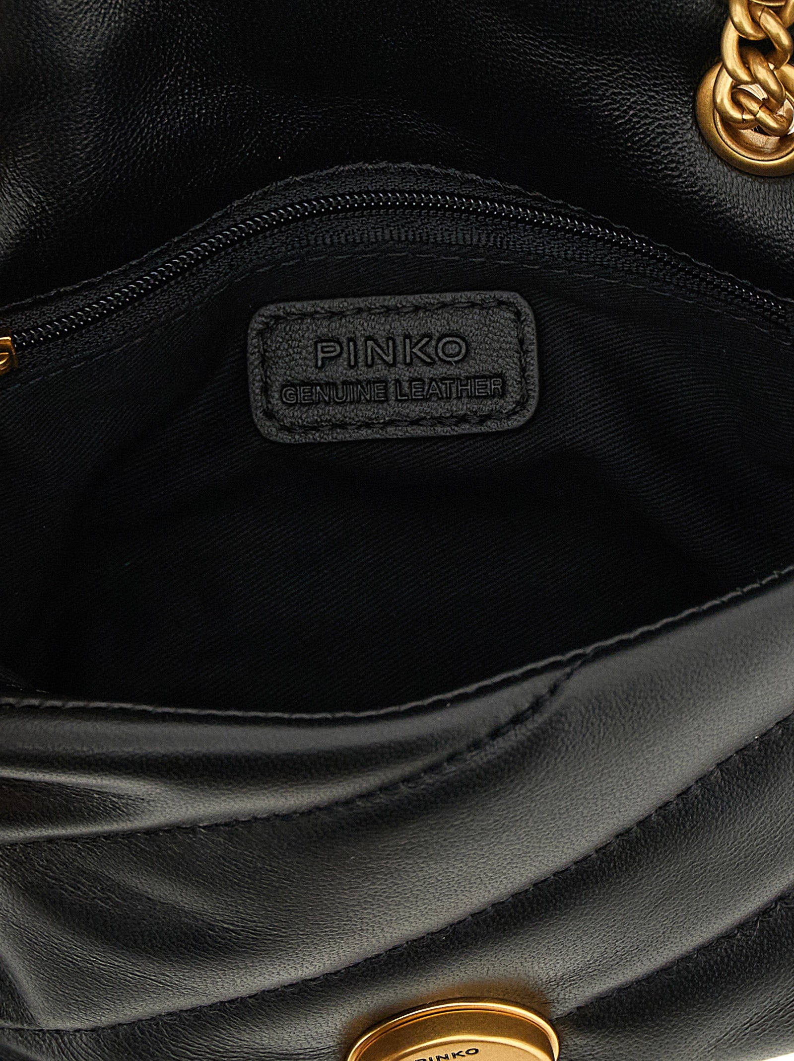 PINKO Black Baby Love Puff Crossbody Bag