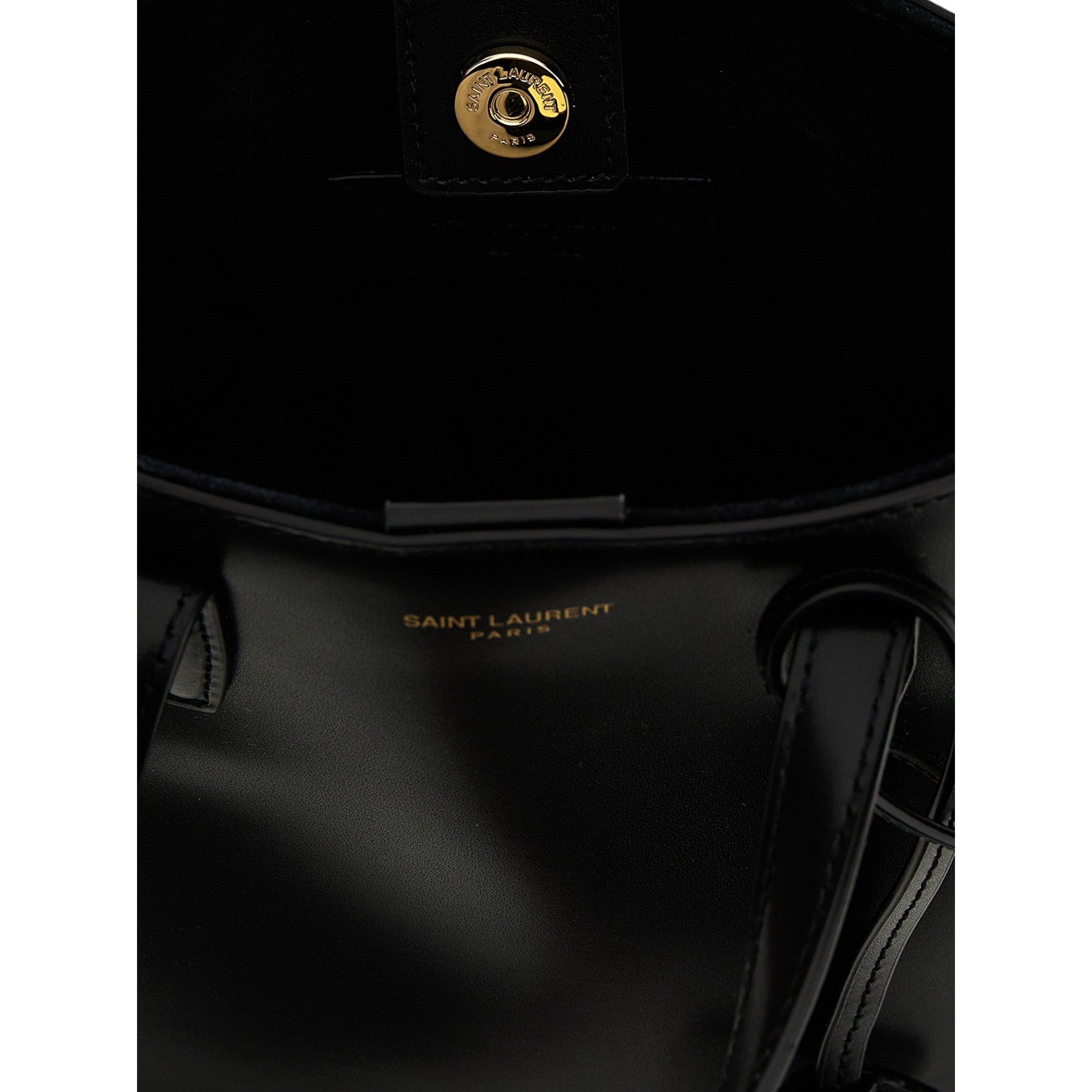 Saint Laurent Black Mini Toy box Tote Bag