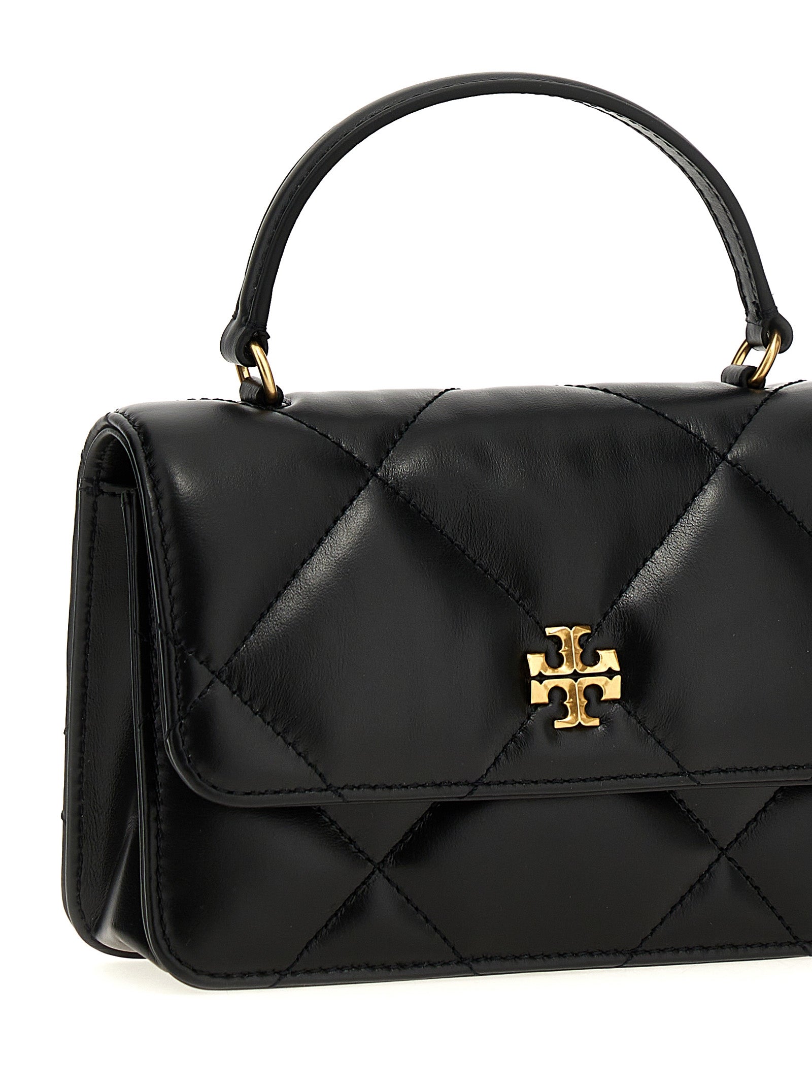 Tory Burch Black Kira Diamond Quilt Handbag