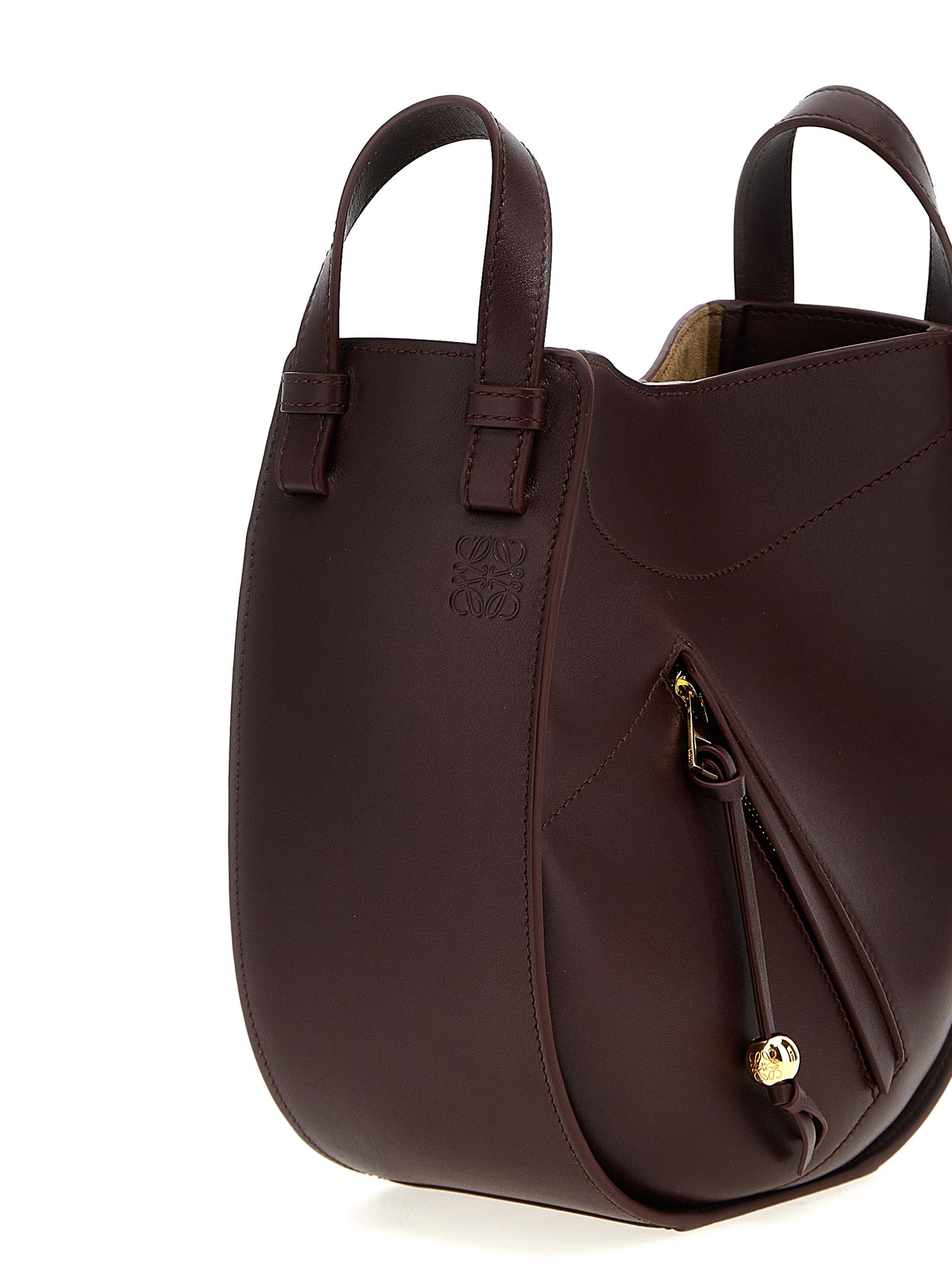 Loewe Bordeaux Hammock Slice Crossbody Bag