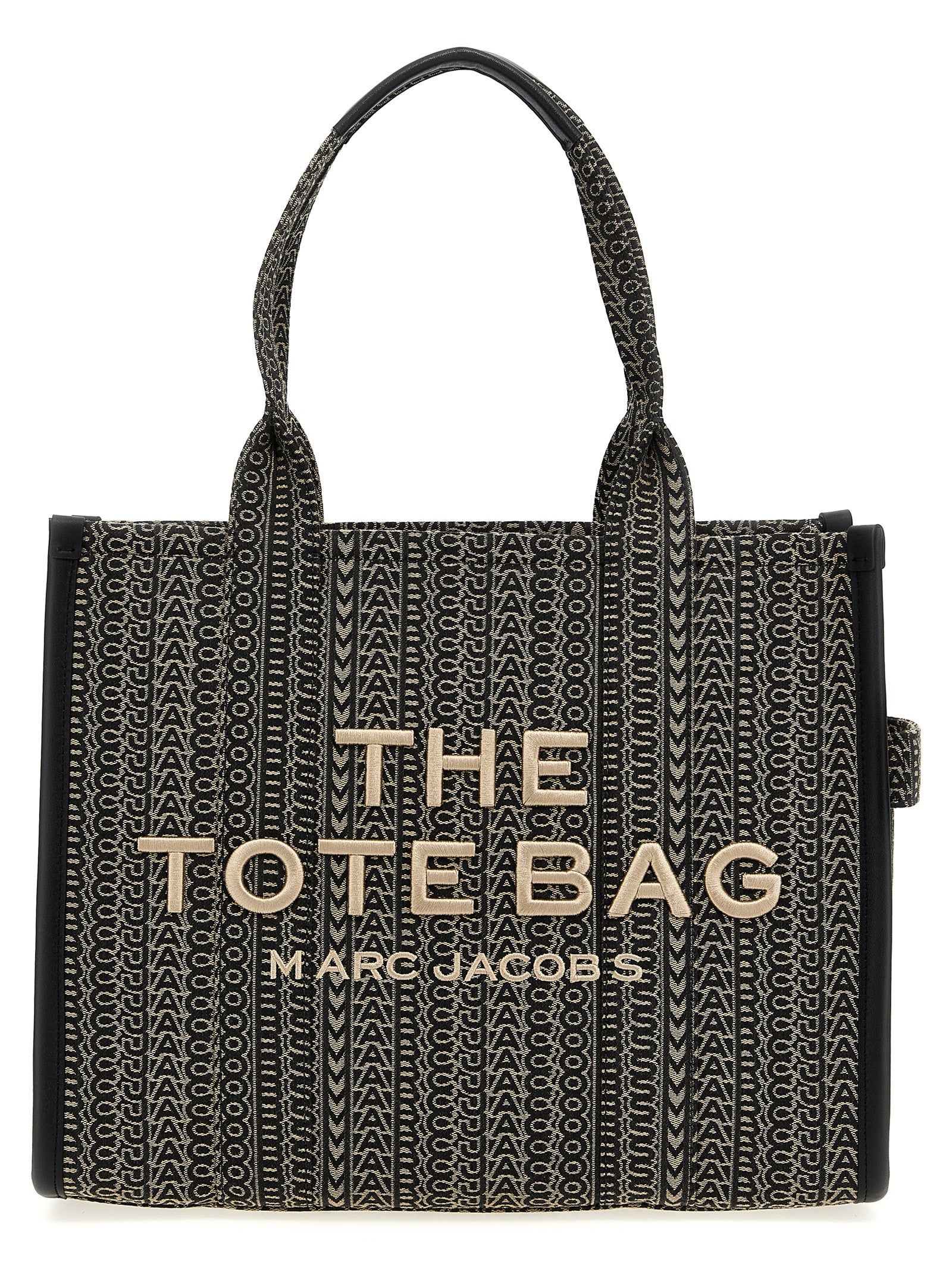 Marc Jacobs Beige Monogram Jacquard Tote Bag
