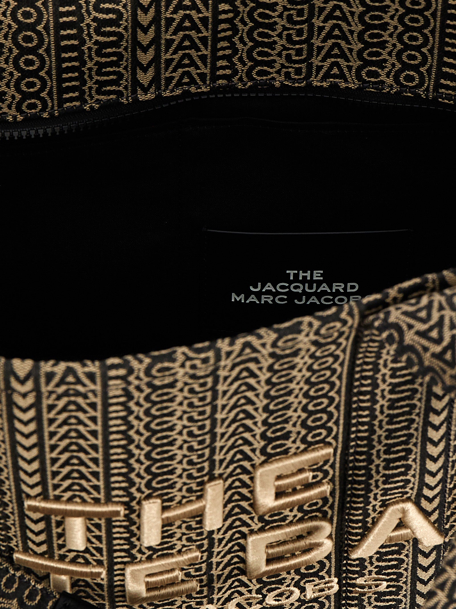 Marc Jacobs Beige Monogram Jacquard Tote Bag