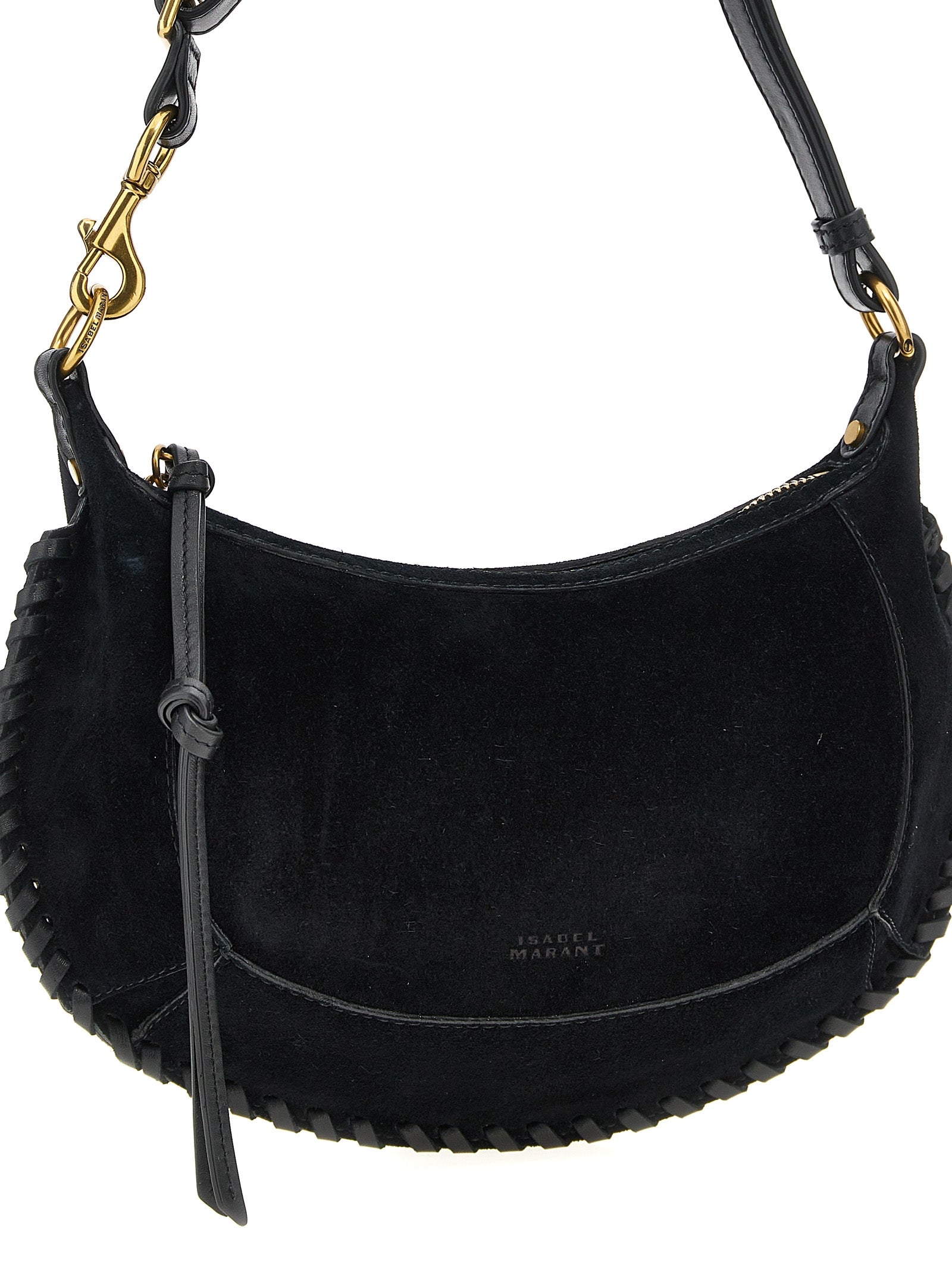 Isabel Marant Black Oskan Moon Shoulder Bag