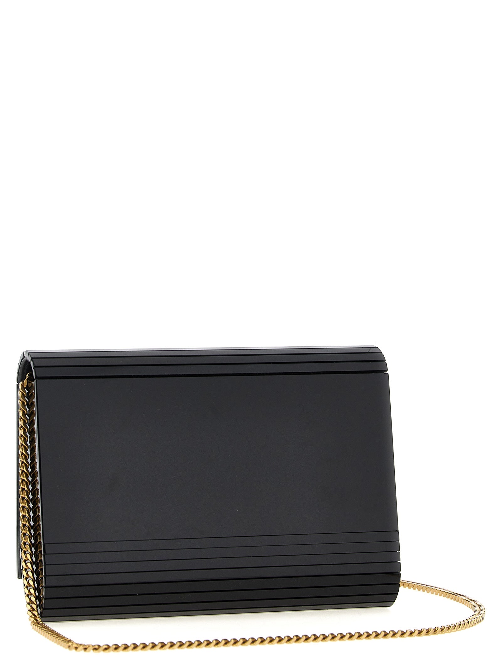 Saint Laurent Black Vicky Minaudière Shoulder Bag