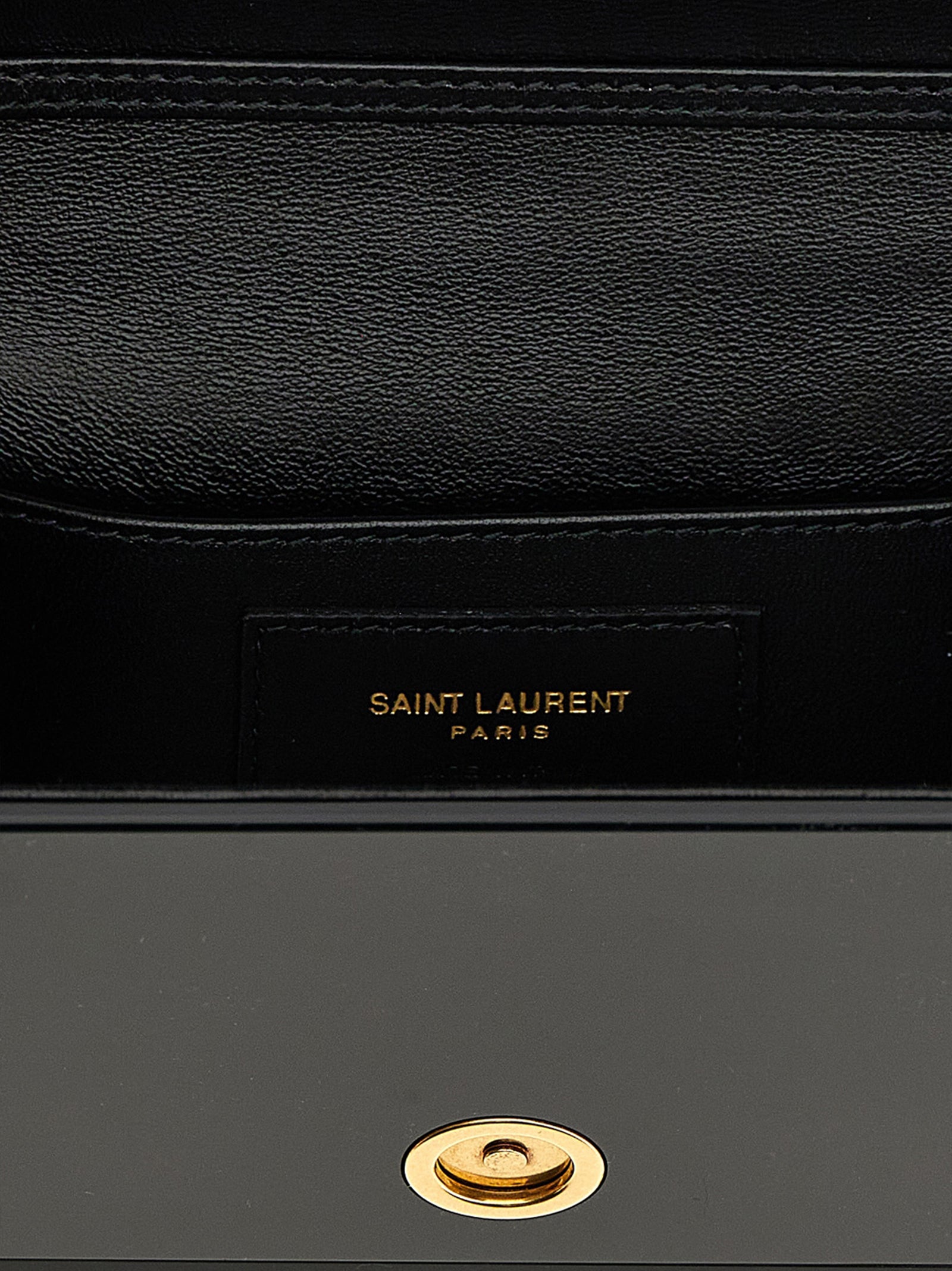 Saint Laurent Black Vicky Minaudière Shoulder Bag