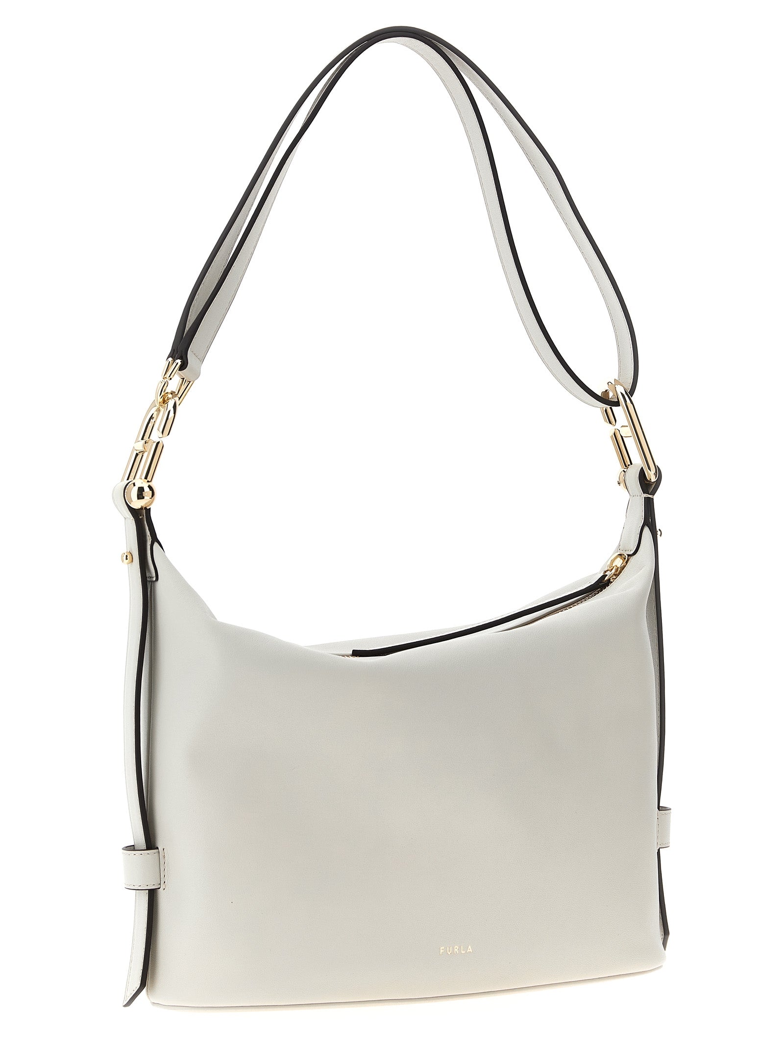 Furla White Nuvola Shoulder Bag
