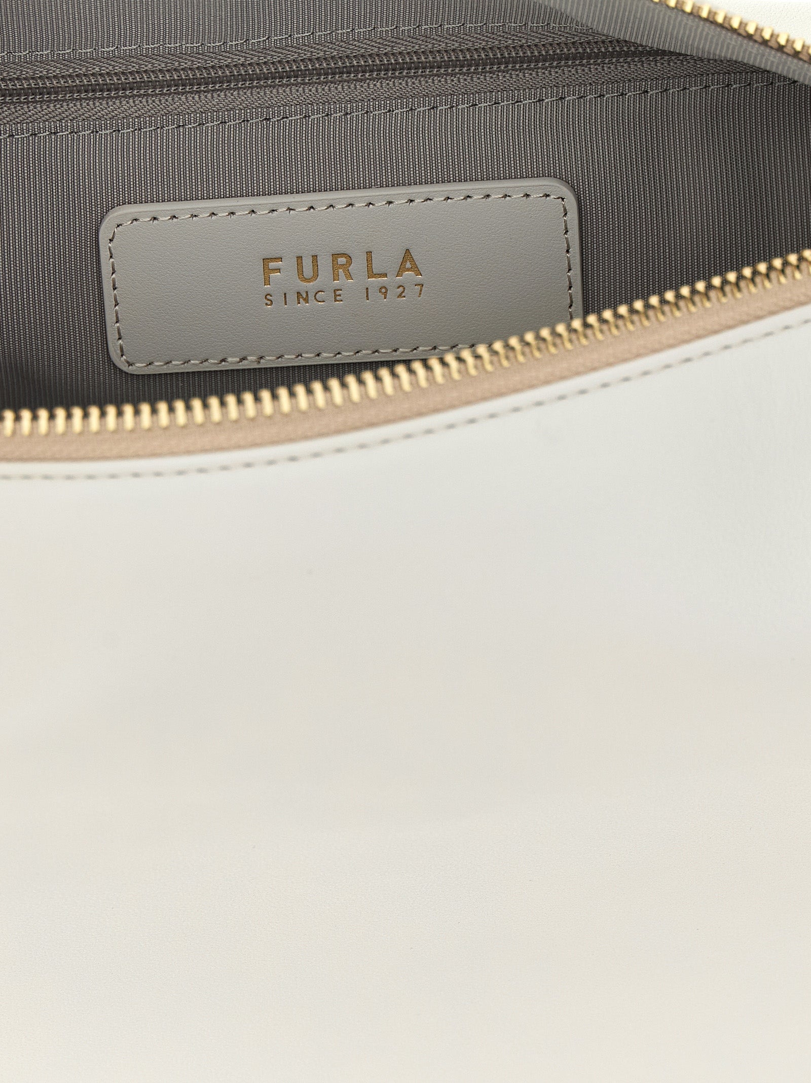 Furla White Nuvola Shoulder Bag