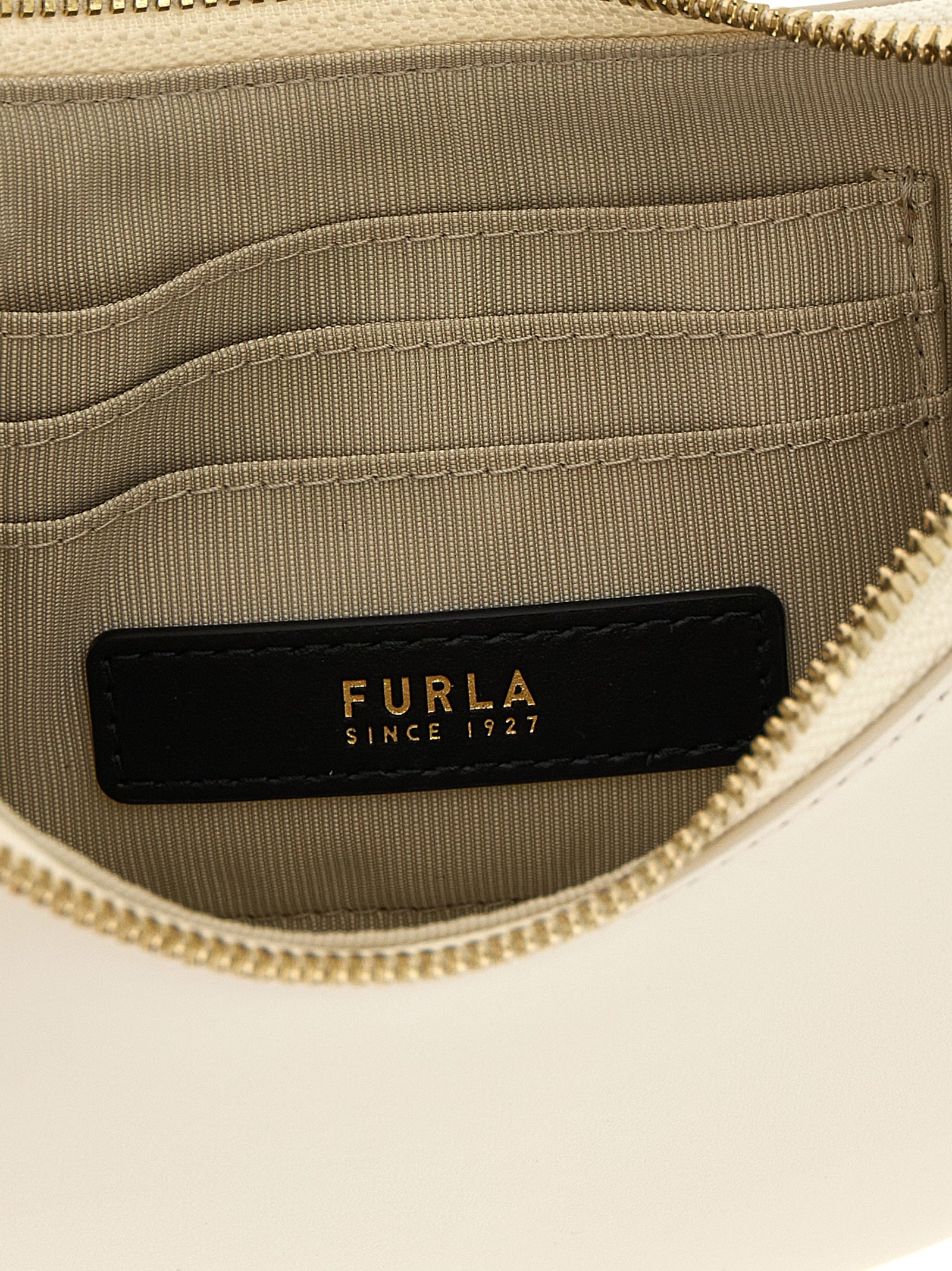 Furla White Delizia Shoulder Bag