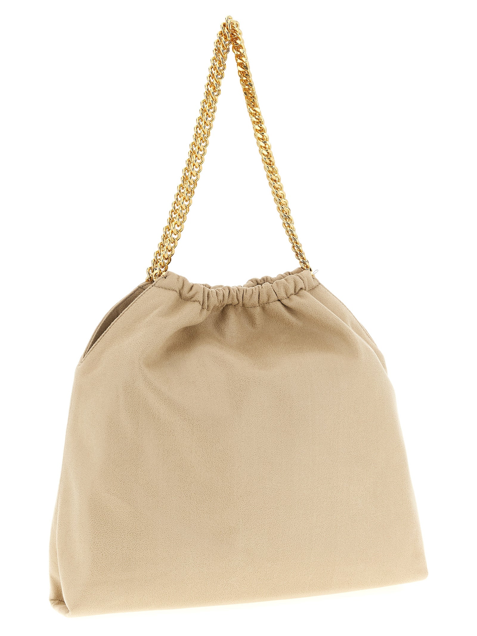 Stella McCartney Beige Falabella Drawstring Shoulder Bag