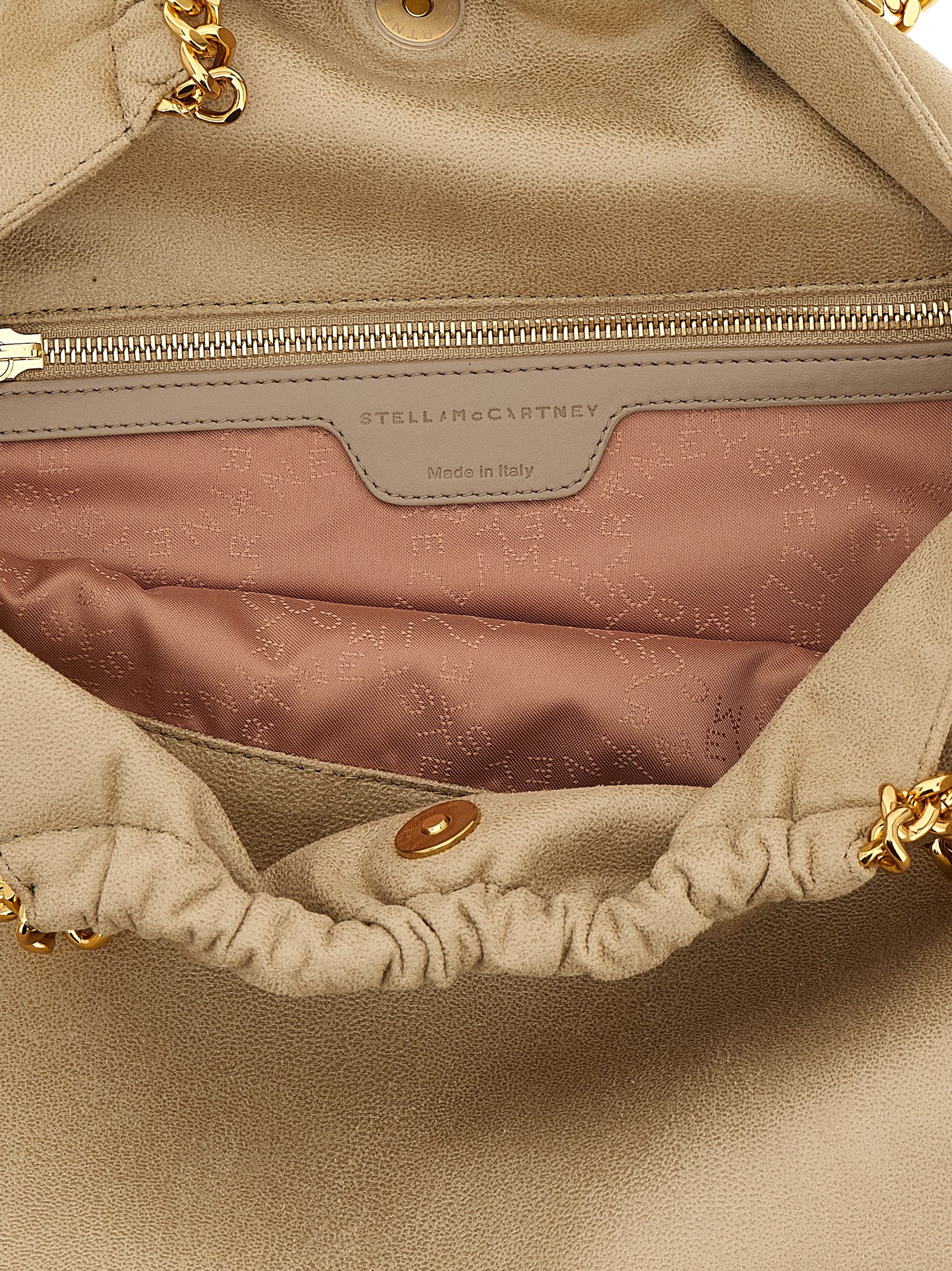 Stella McCartney Beige Falabella Drawstring Shoulder Bag