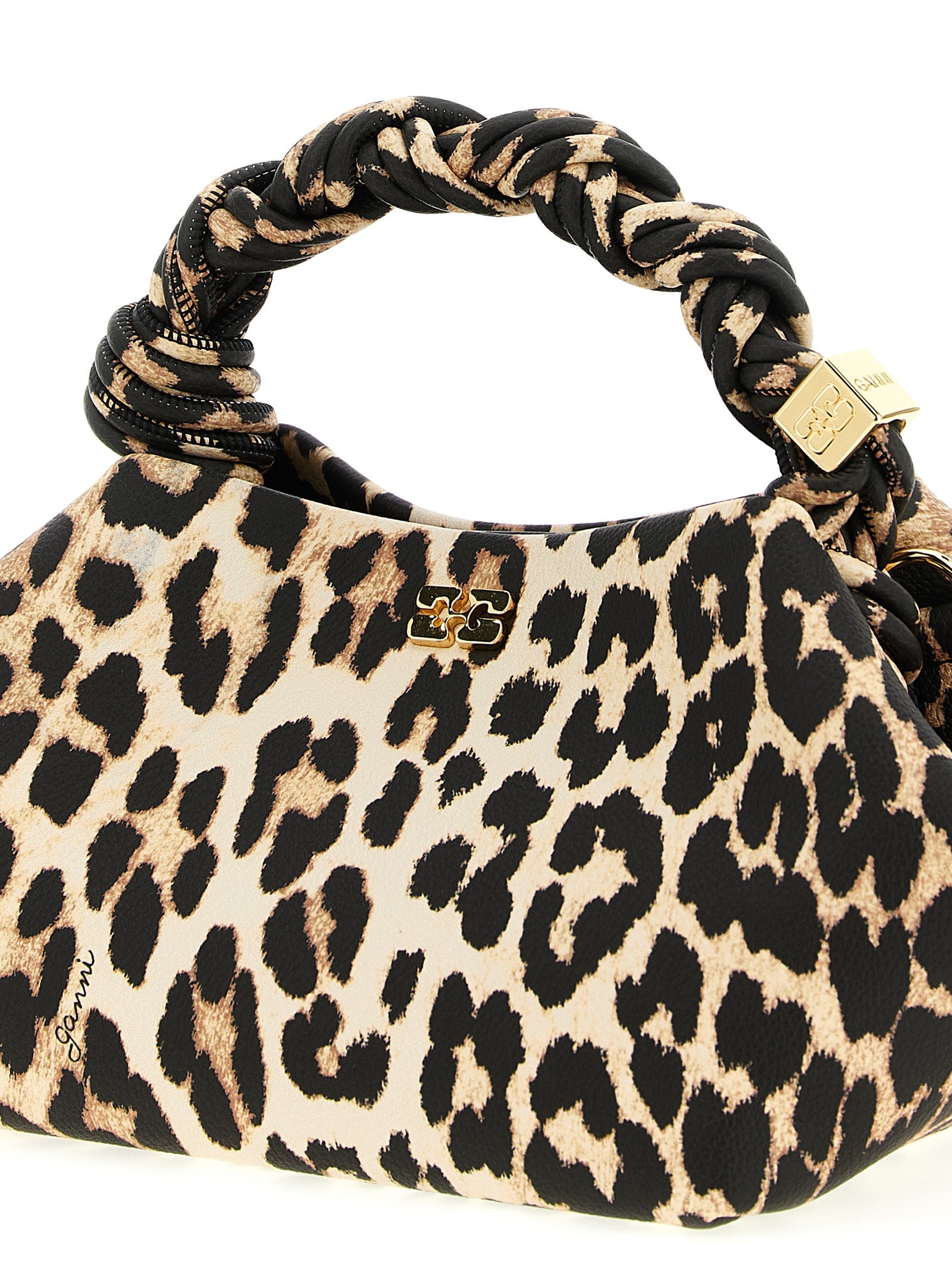 Ganni Brown Small Bou Bag i