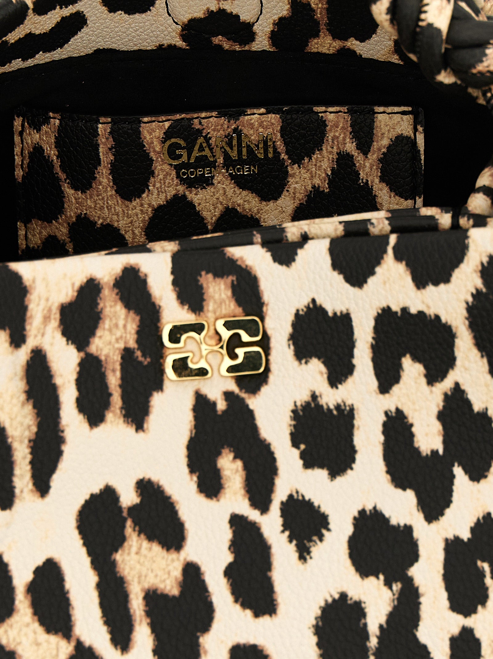 Ganni Brown Small Bou Bag i