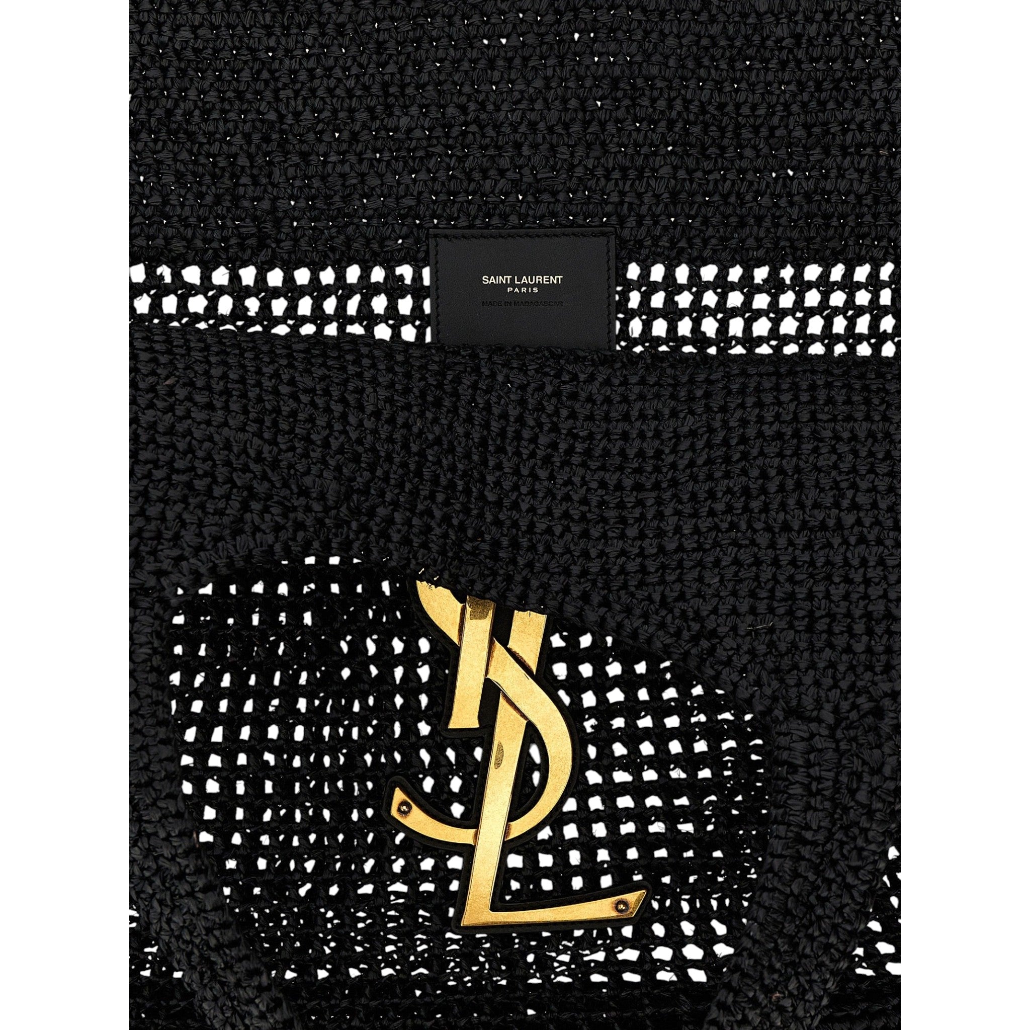 Saint Laurent Black Icare Tote Bag