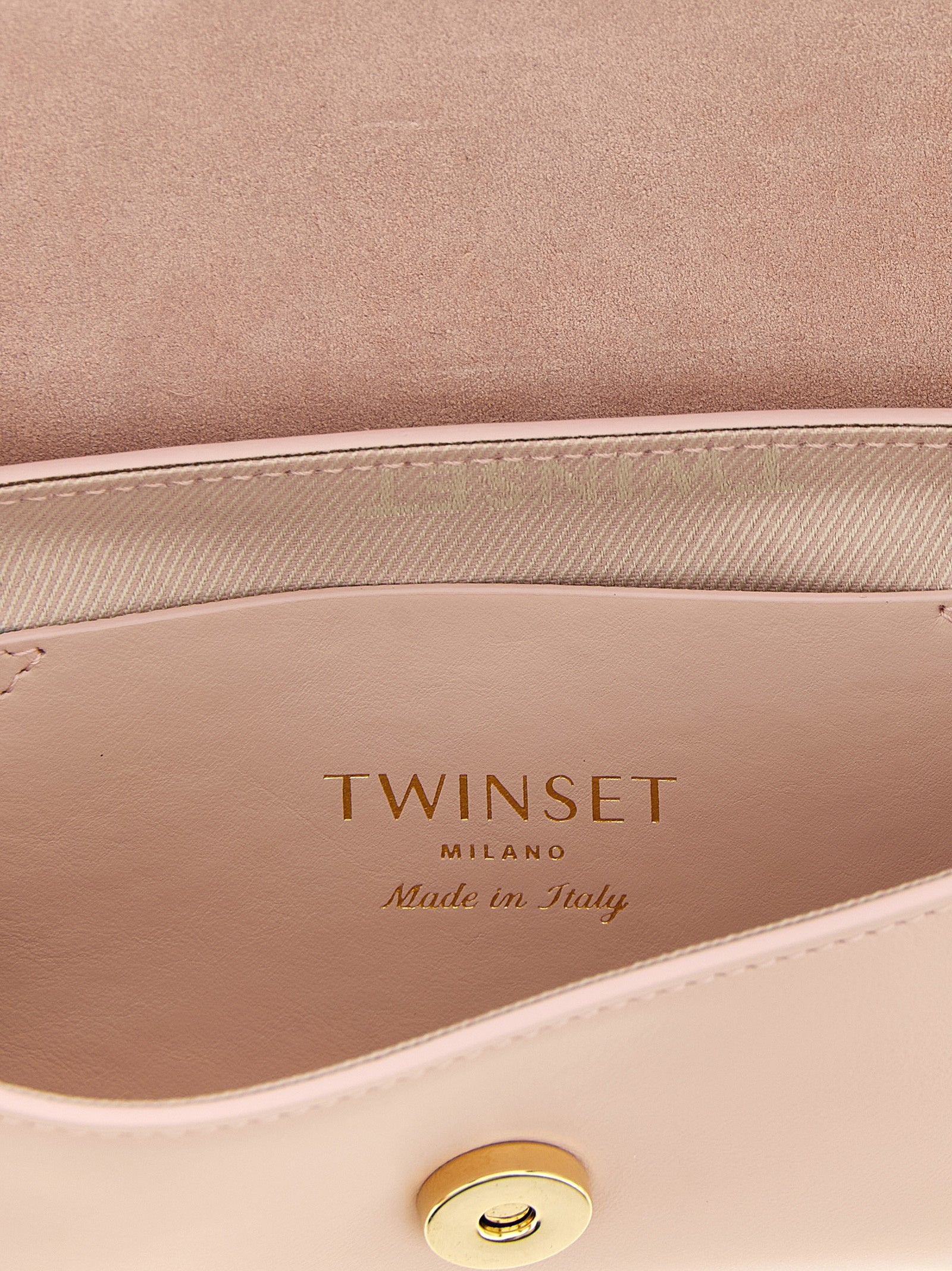 Twinset Pink Leather Shoulder Bag