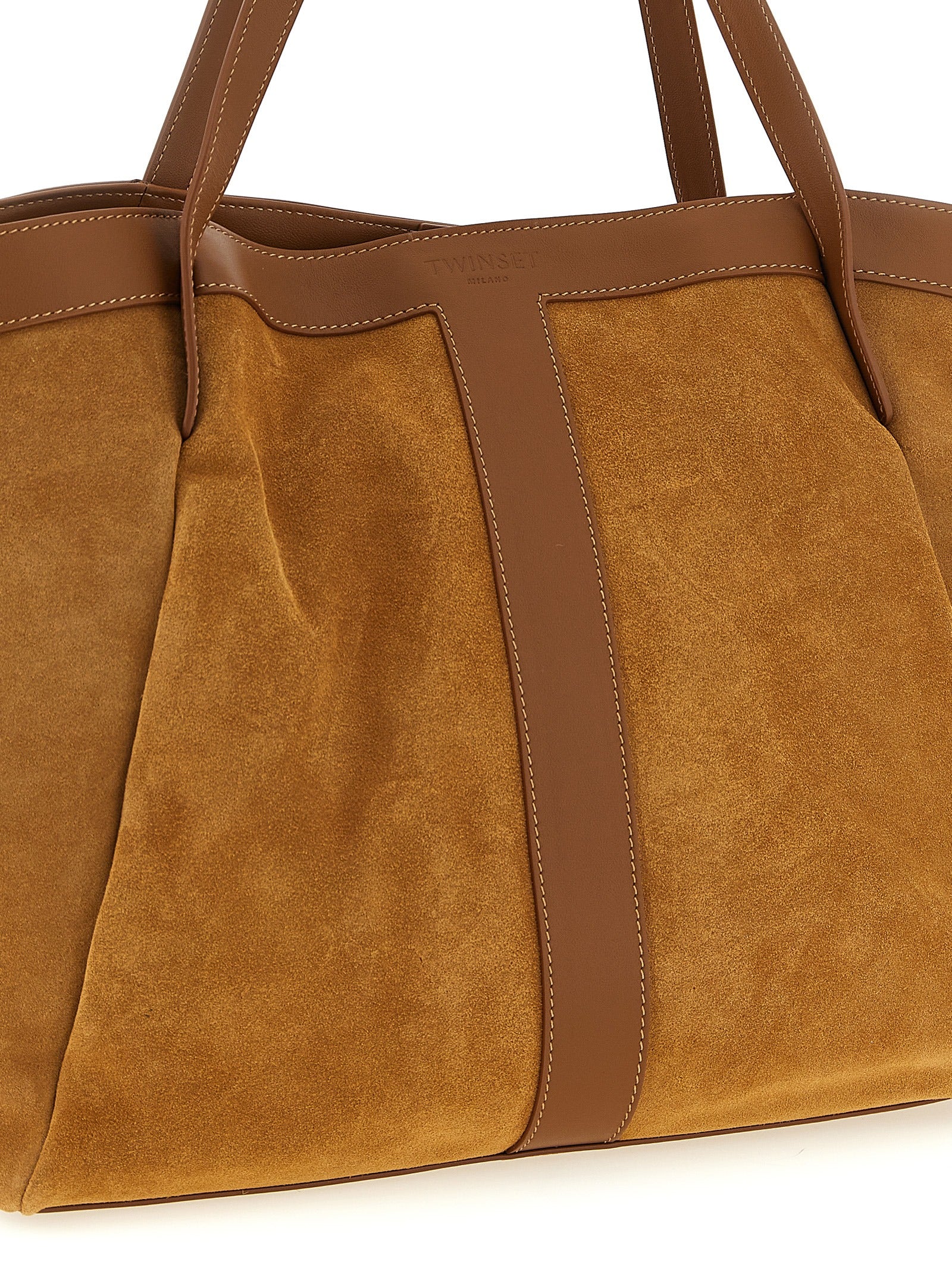 Twinset Brown Tote Bag