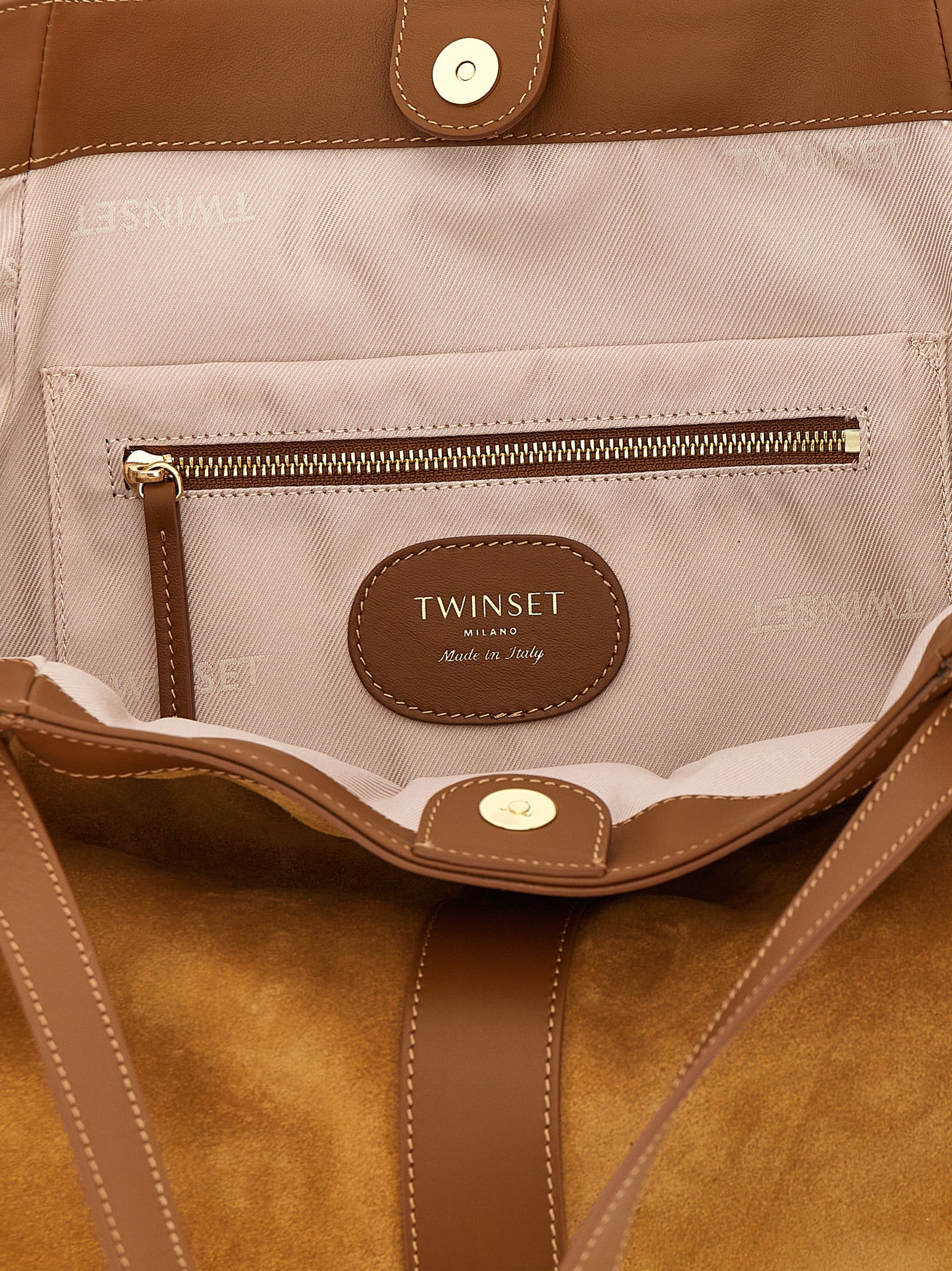 Twinset Brown Tote Bag