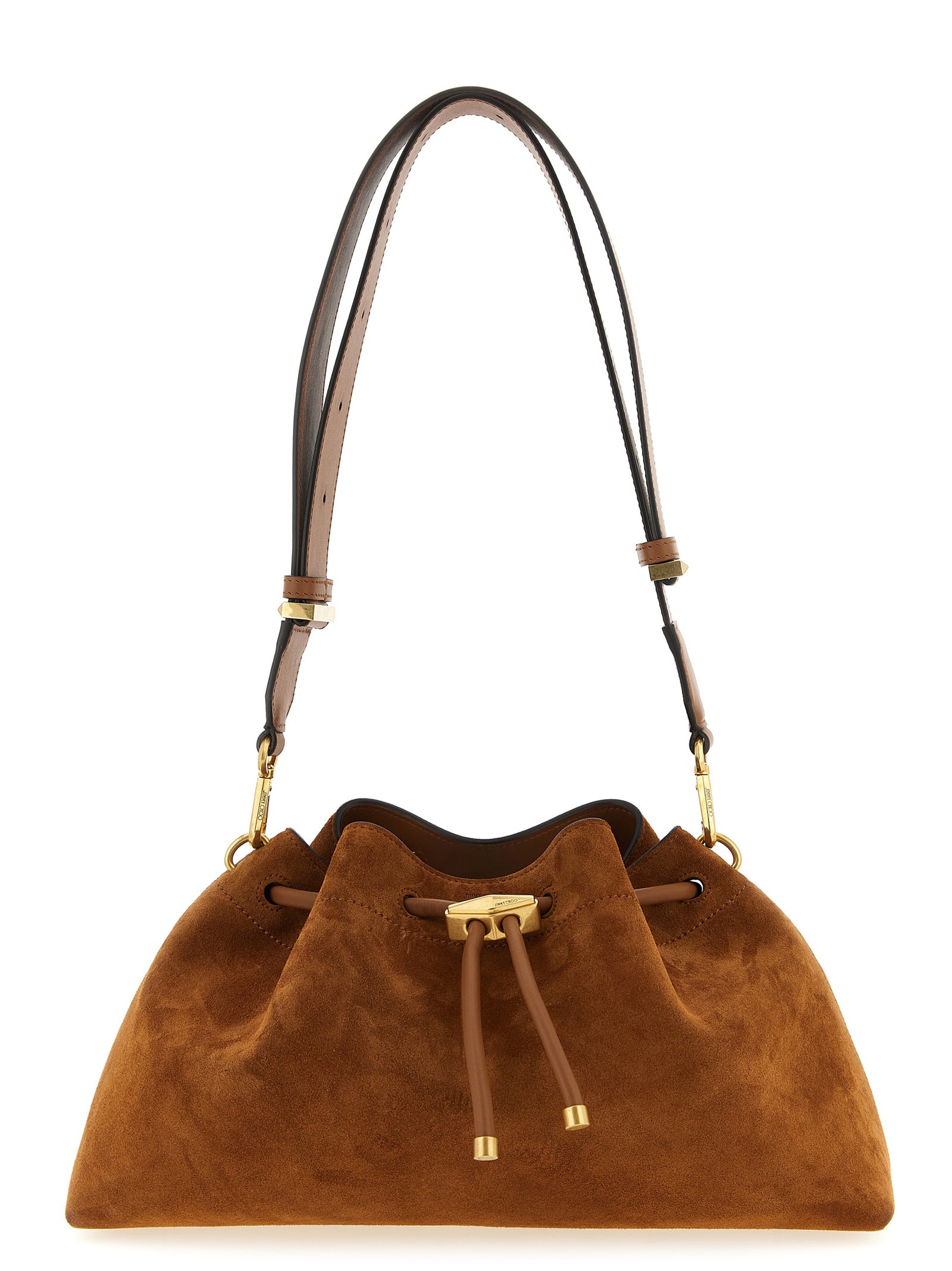 Jimmy Choo Gold Bon Bon Bucket Shoulder Bag