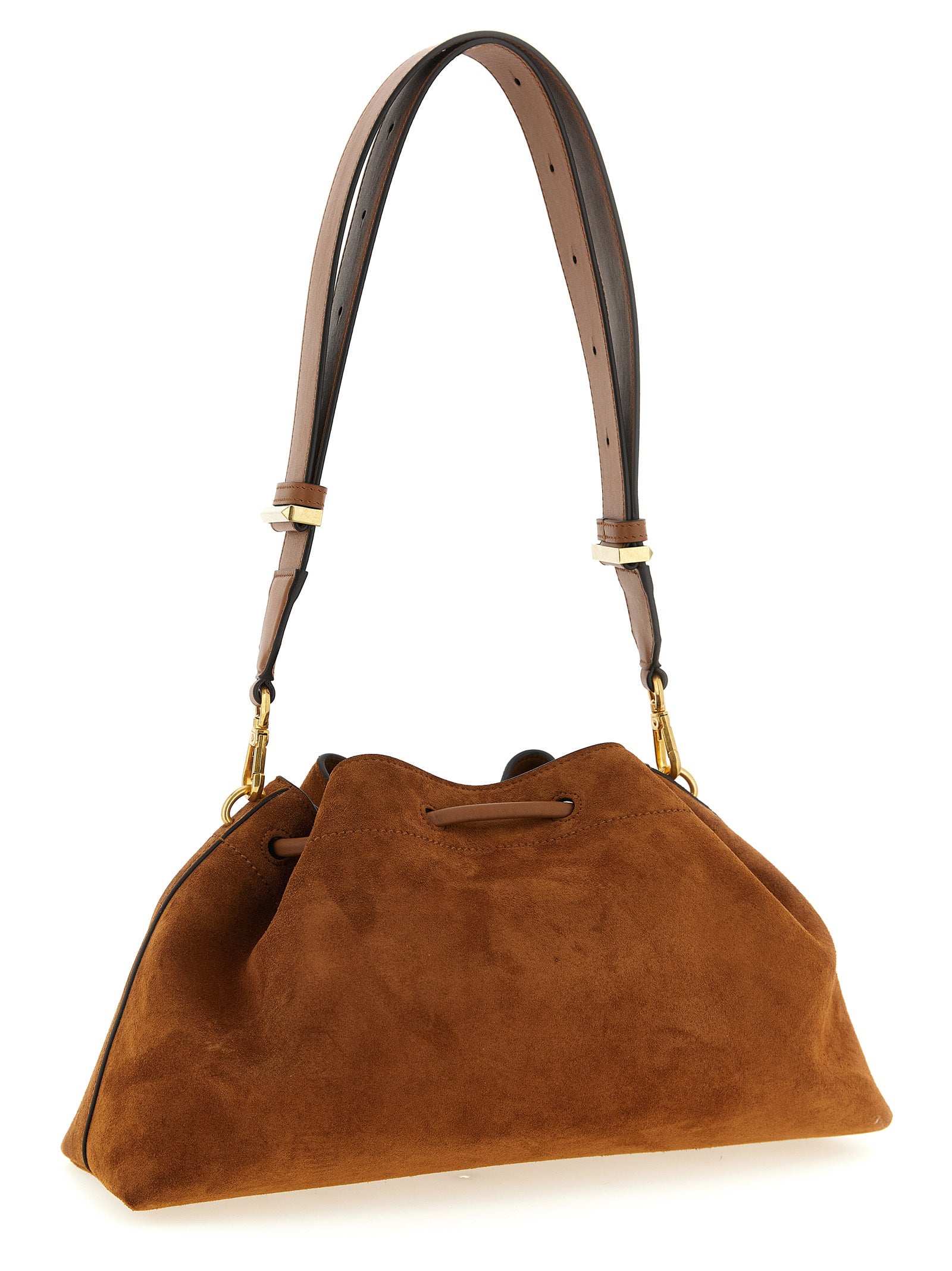 Jimmy Choo Gold Bon Bon Bucket Shoulder Bag
