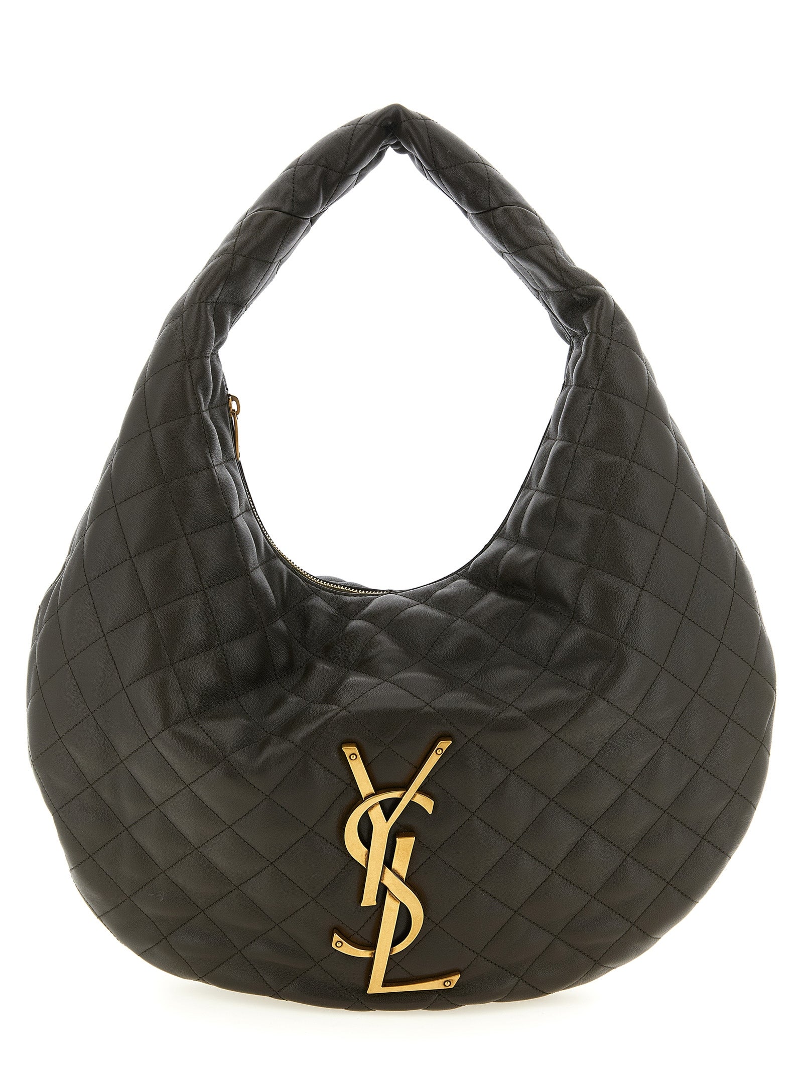 Saint Laurent Brown Hobo Icare